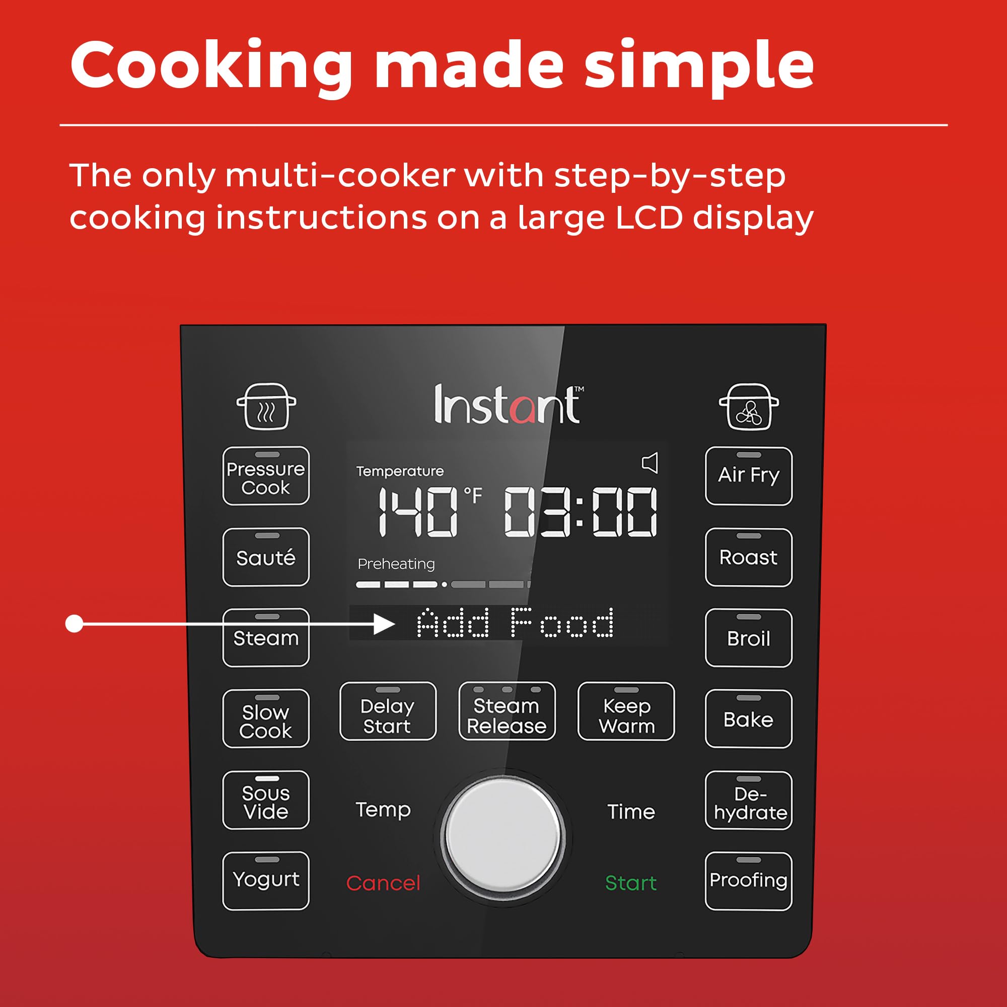 Instant Pot Duo Crisp Ultimate Lid - 13-in-1 Multi-Cooker with Air Fryer & Pressure Cooker Functions | Sauté, Slow Cook, Bake, Steam, Roast, Dehydrate, Sous Vide & More | 6.5 Quart Black | Includes Smart App with 800+ Recipes | Perfect for Family Dinners, Meal Prep & Healthy Cooking