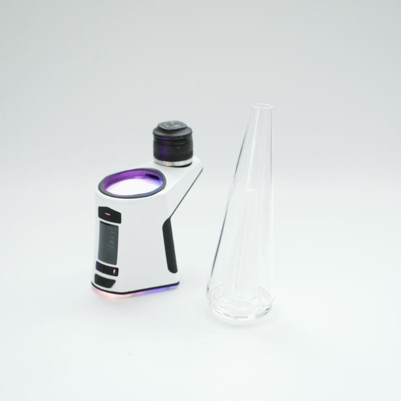 Mingvape Luxo Replacement Glass Bubbler for Erig Electric Dab Rig | Durable Quartz Banger & Water Pipe Accessories | Perfect for Concentrates, Wax, and Oil Vaporizing at Home or On-the-Go