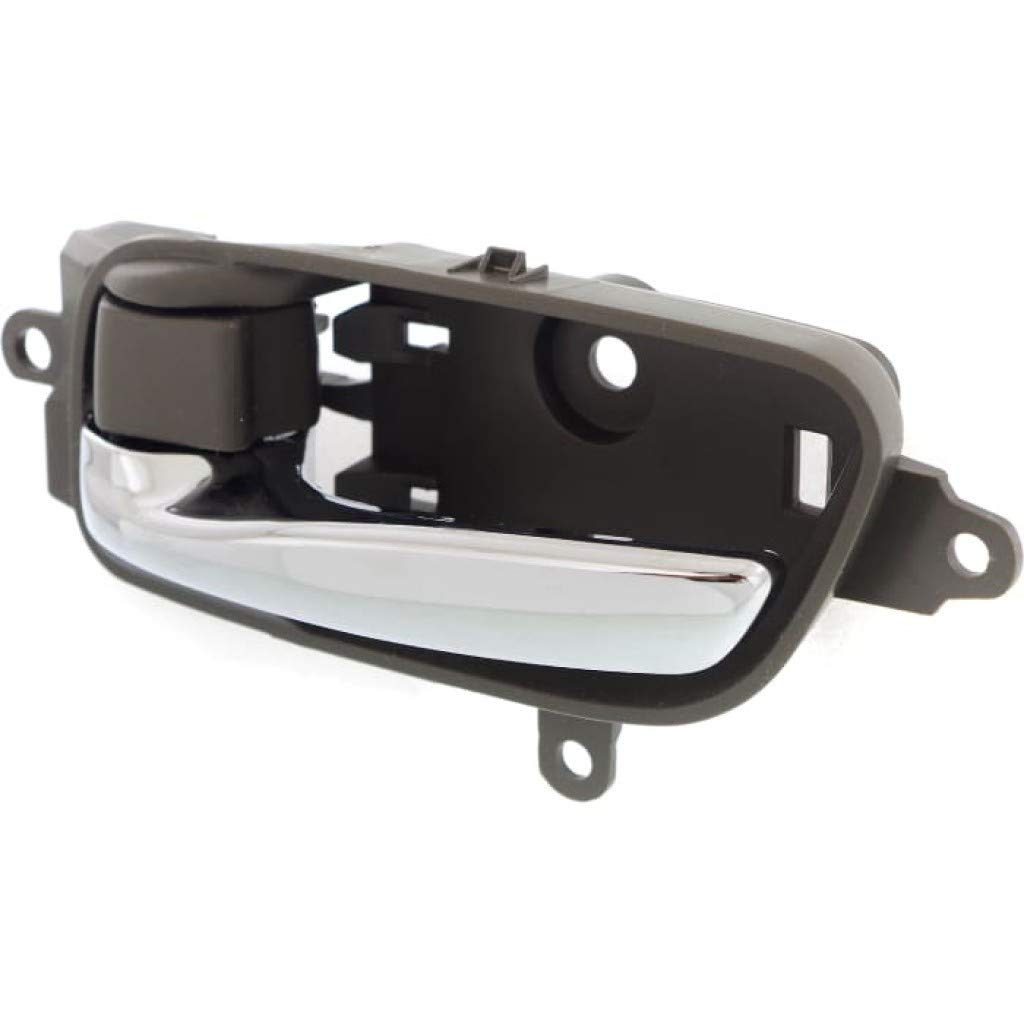 Nissan Altima Interior Door Handle Front & Rear Chrome Lever with Lock Button - Compatible with 2013-2016 Models | Driver Side Replacement Part | Perfect for Car Repair & Maintenance