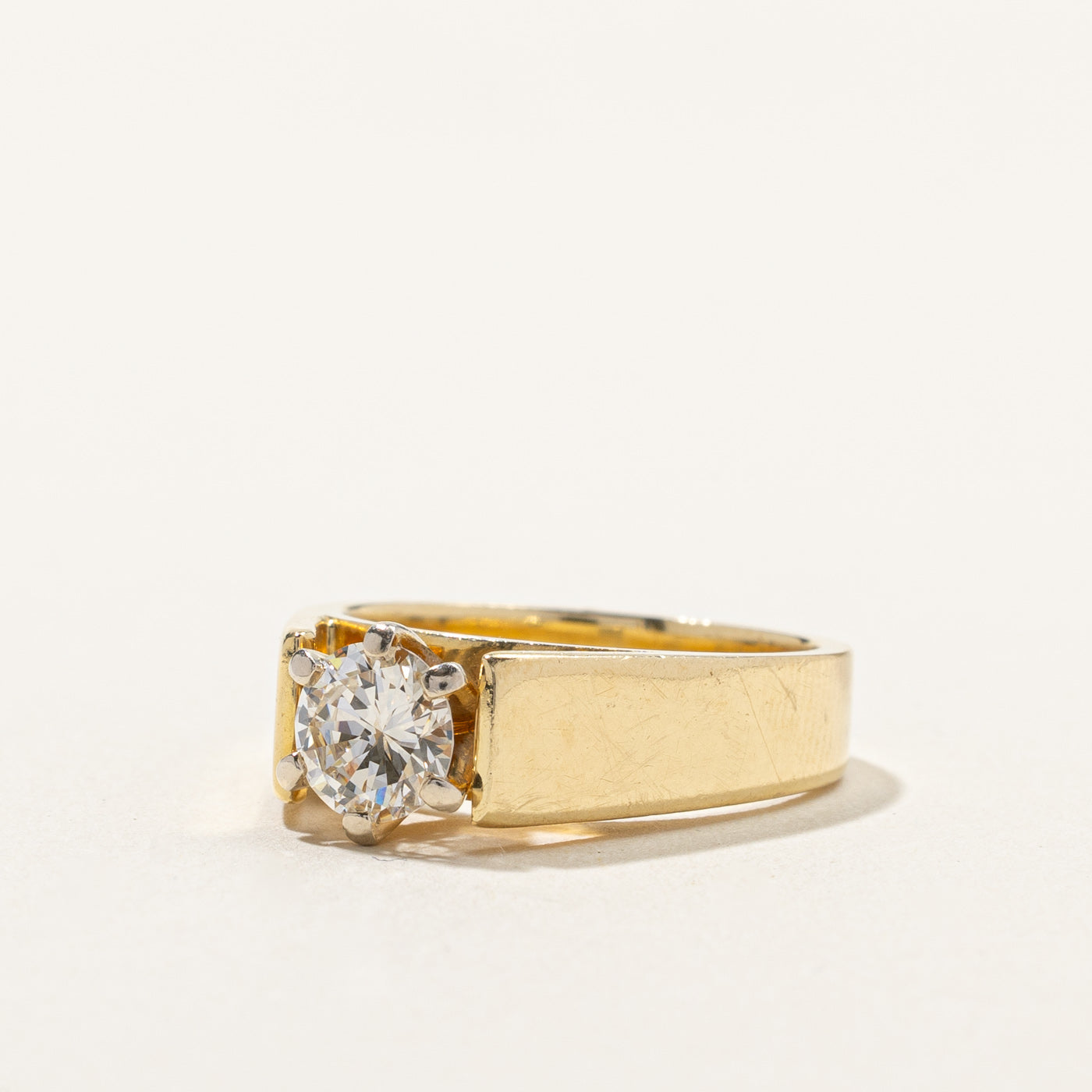 0.75ct Solitaire Diamond Engagement Ring for Women - Size 5.25 | Classic Round Cut Wedding Band | Perfect Proposal Gift for Her | Anniversary, Valentine's Day & Special Occasions