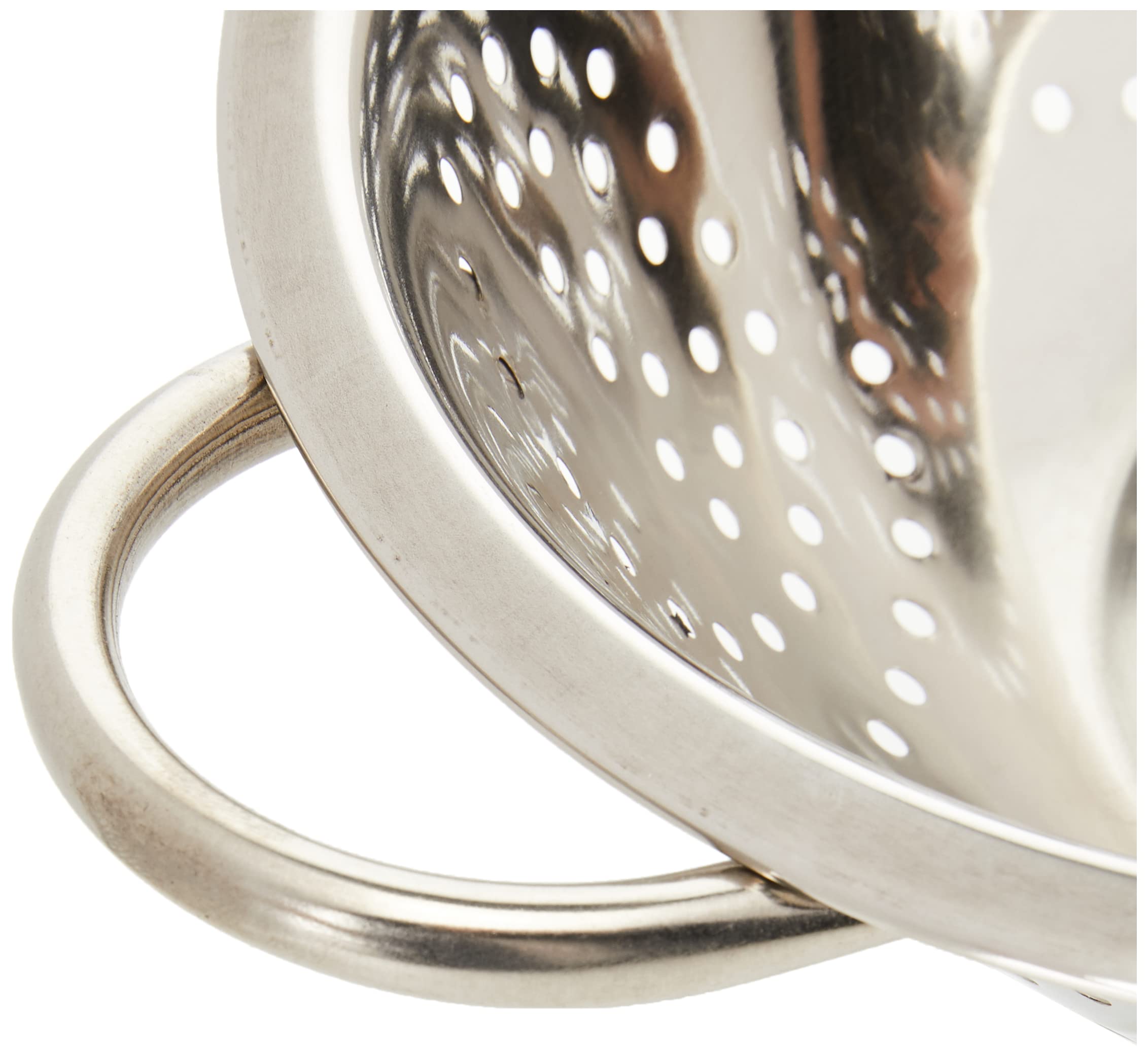 Premium SS108 Stainless Steel Colander - 9-Inch (23cm) Silver Kitchen Strainer for Pasta, Vegetables & Fruits | Durable & Rust-Proof for Cooking, Baking & Meal Prep