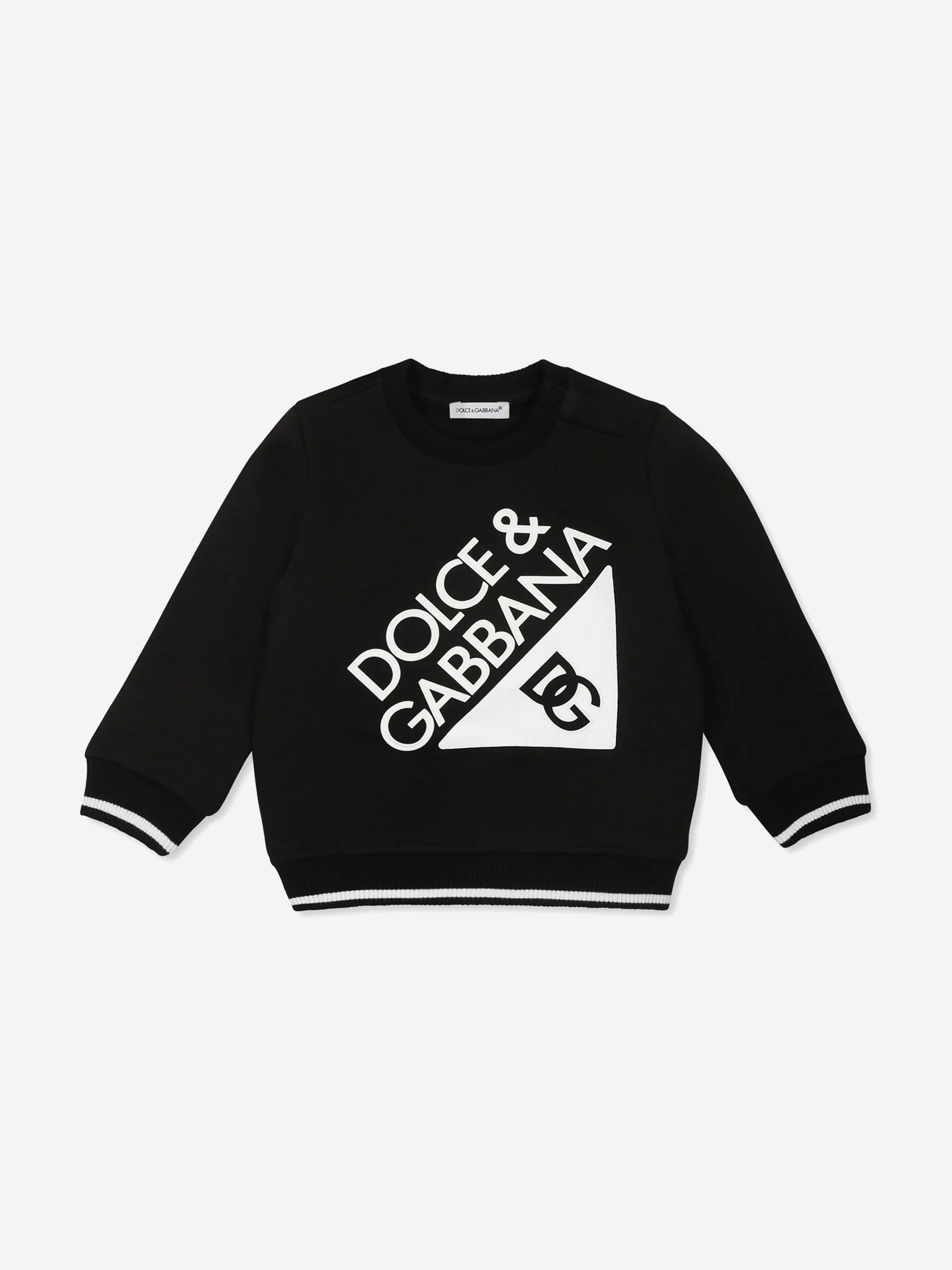 Black Baby Boys Logo Sweatshirt - Soft Cotton Pullover Hoodie for Toddlers - Perfect for Playdates & Family Outings