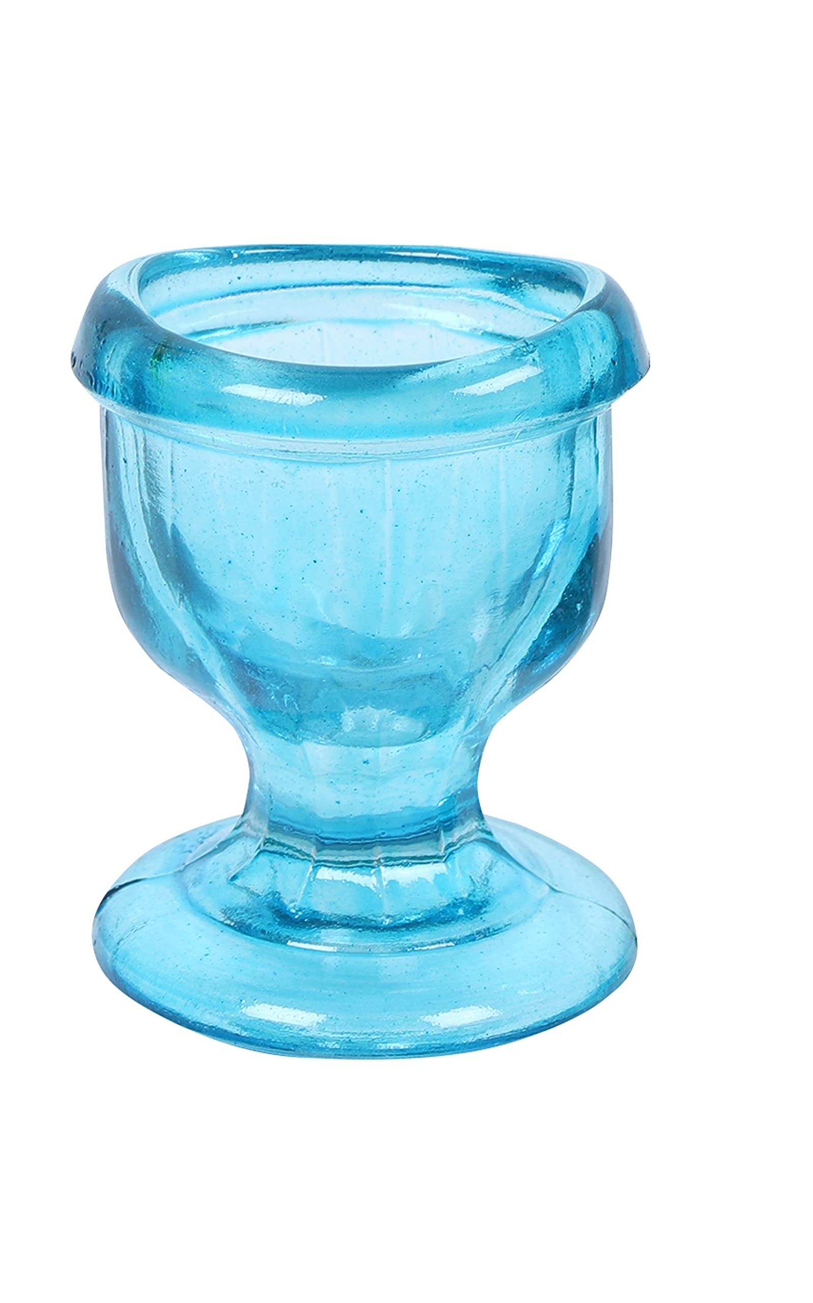 QIMACPLUS Premium Glass Eye Wash Cup - Smooth Edge, Ergonomic Design for Secure Fit & Effective Eye Cleansing - Includes Storage Container (Sky Blue, 1-Pack) - Perfect for First Aid Kits, Home Safety & Workplace Eye Care