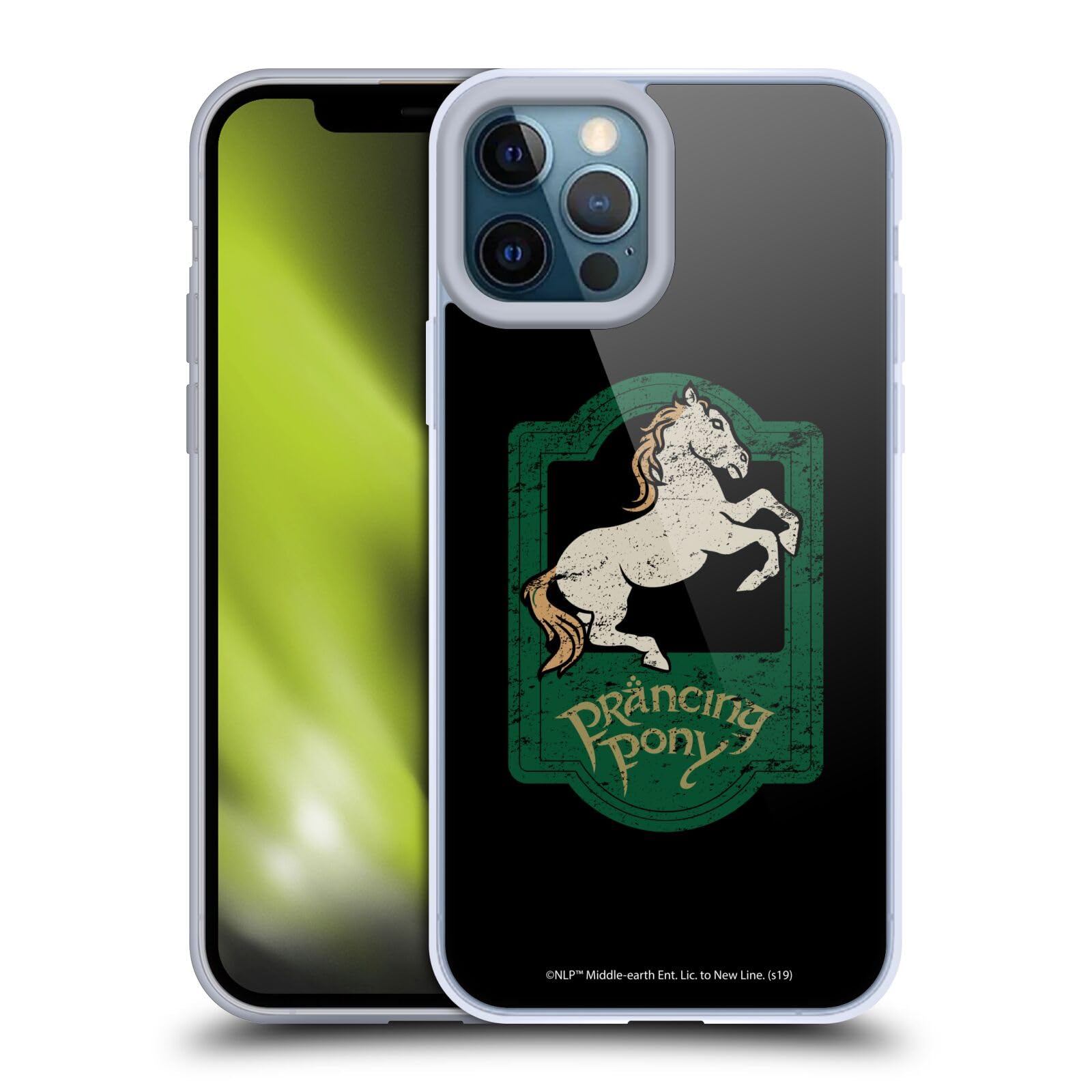 Head Case Designs Lord of The Rings Fellowship of The Ring Prancing Pony iPhone 12 Pro Max Case - Officially Licensed Soft Gel Cover for Daily Use & Travel Protection