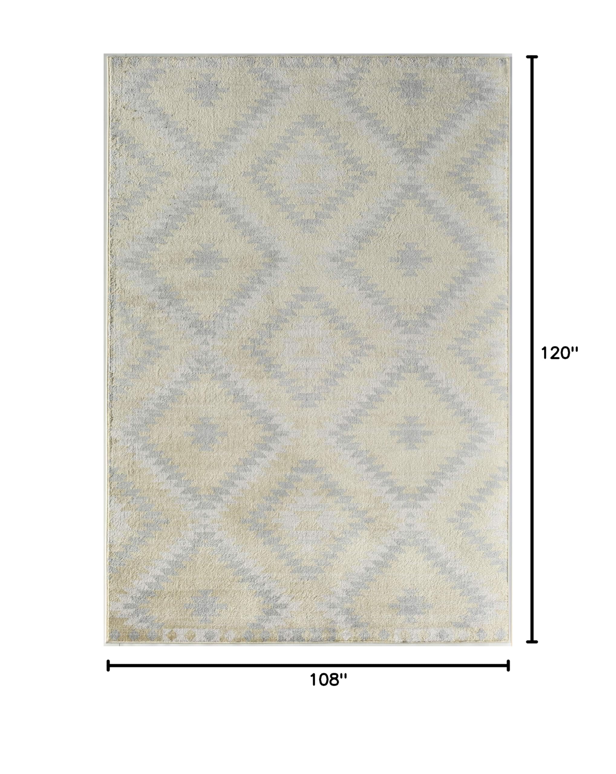 CosmoLiving by Cosmopolitan Mecca Area Rug - Sunflower Design, Soft & Durable, Perfect for Living Room, Bedroom, or Office Decor
