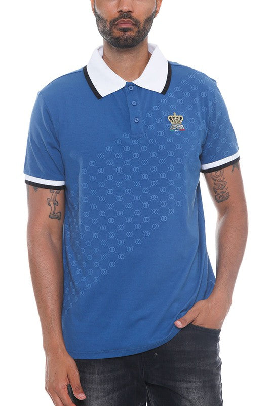 Stylish Version Couture Polo Button Down Shirt for Men - Perfect for Business Casual, Office Wear & Summer Outfits