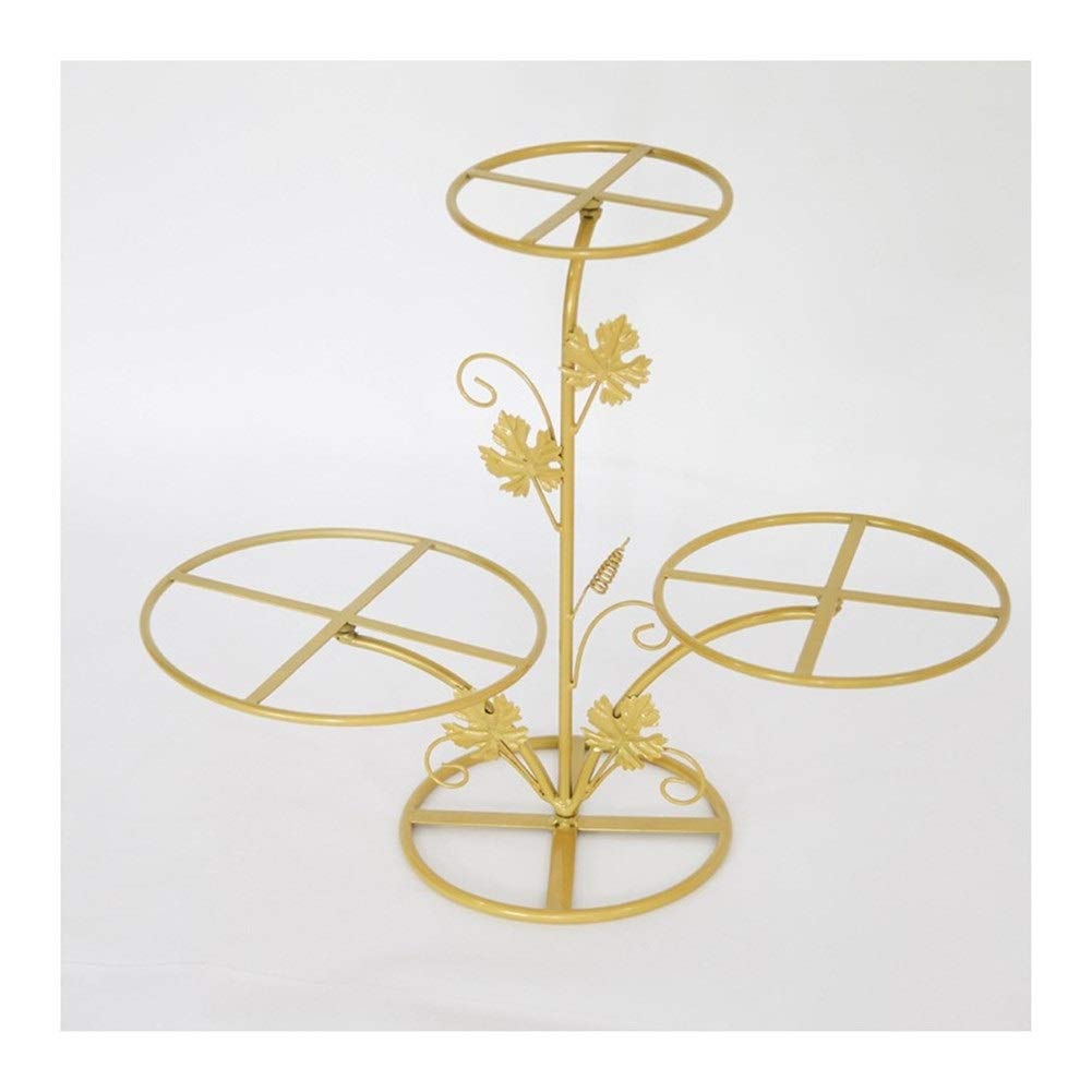 HOLPPO 3-Tier Golden Cupcake Stand - Elegant Dessert Display for Weddings, Parties & Events - Sturdy Cupcake Holder for Wheel Cakes, Pastries & Treats - Perfect for Buffet Serving, Birthday Celebrations & Home Decor