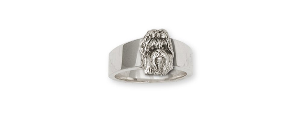 Handmade Sterling Silver Shih Tzu Dog Ring - Elegant Pet Lover Jewelry SZ1-R | Perfect Gift for Dog Owners, Birthday & Anniversary Present