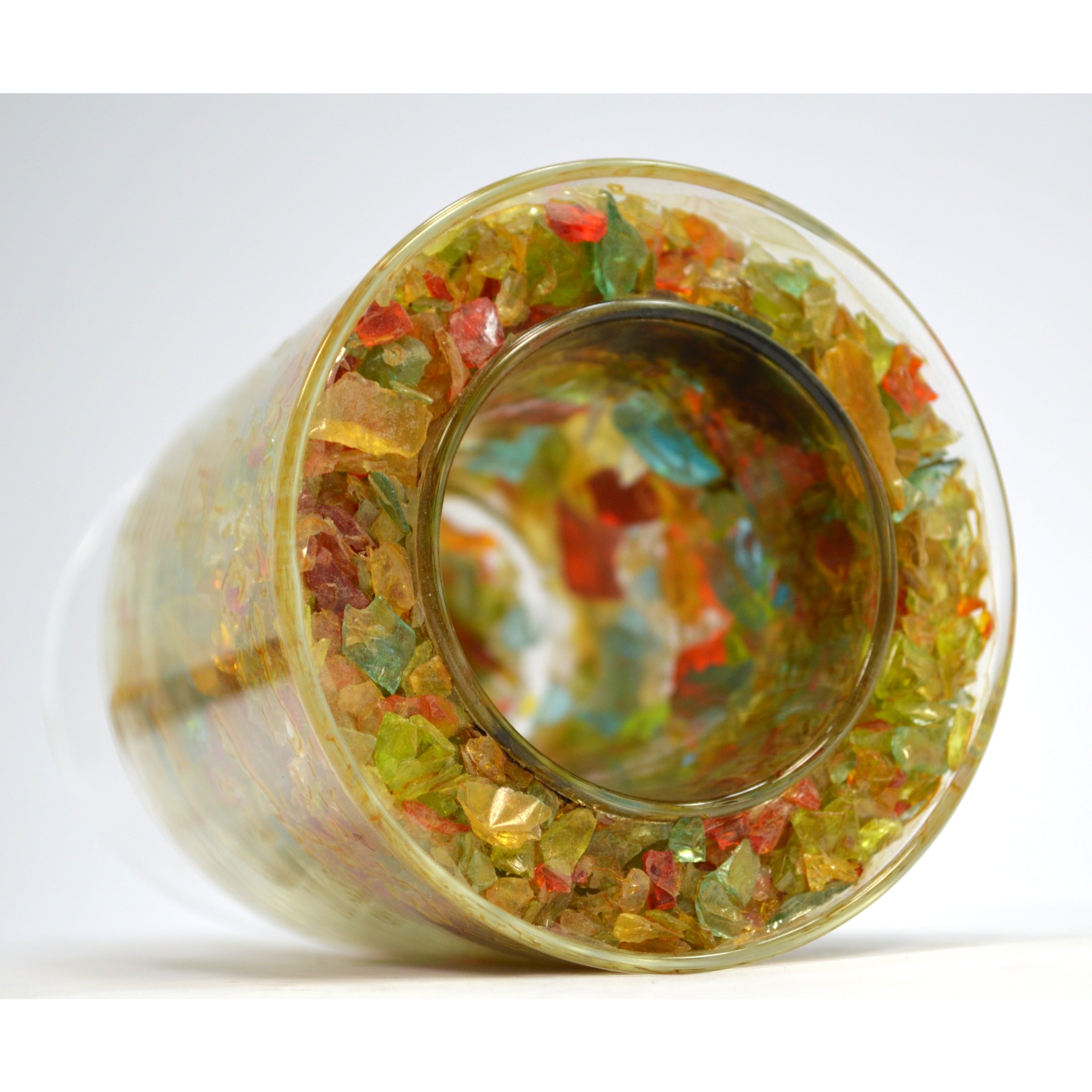 Premium Crushed Glass Goblet - Elegant Handcrafted Drinking Glass for Wine, Cocktails & Beverages - Perfect for Parties, Weddings & Home Decor