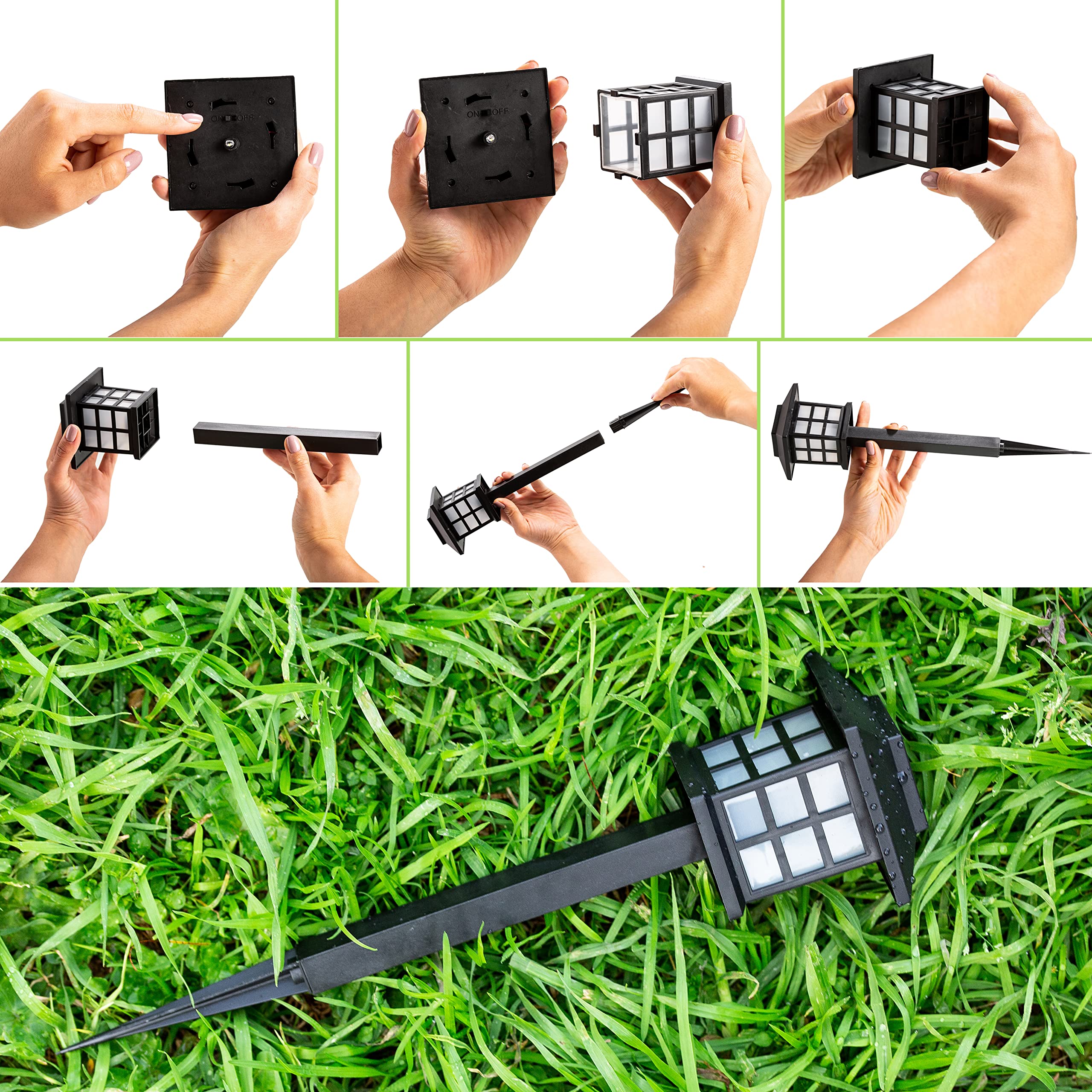 Solar Pathway Lights Outdoor - Waterproof LED Garden Lights for Driveway, Lawn, Yard | Landscape & Patio Lighting
