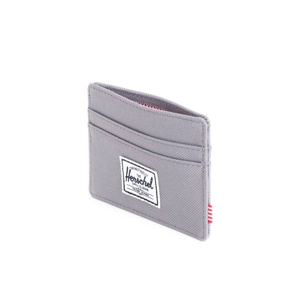 Herschel Charlie RFID Blocking Slim Wallet for Men - Grey | Compact & Secure Card Holder for Everyday Use, Travel & Business