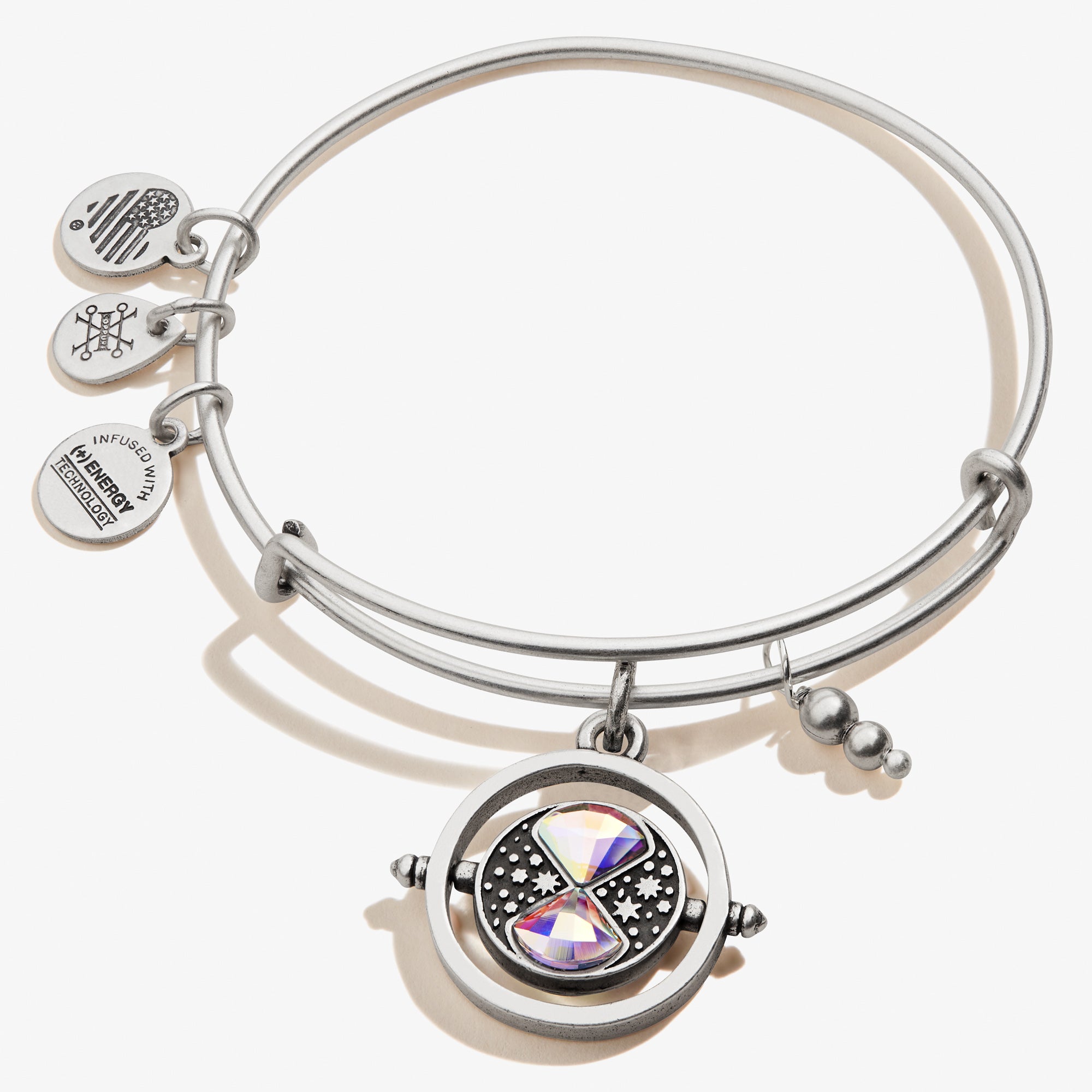 Harry Potter Time Turner Spinner Charm Bangle - Authentic Wizarding World Jewelry for Cosplay, Gift & Collectible - Perfect for Halloween, Comic Con & Potterhead Events