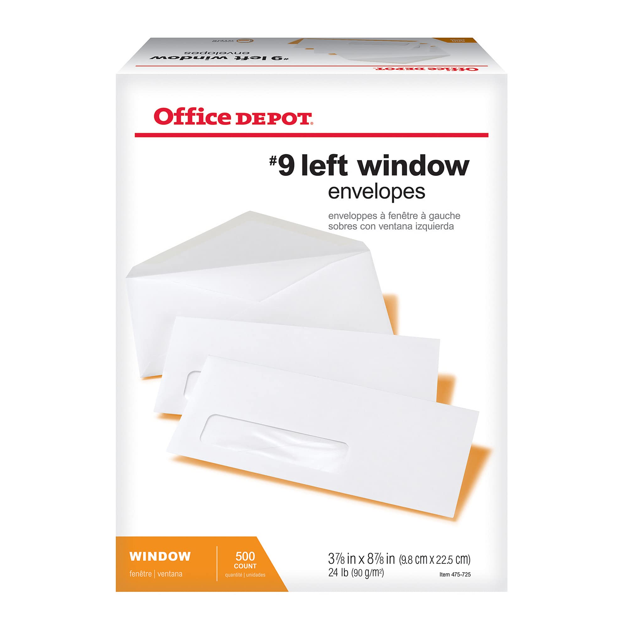 Office Depot® #9 Window Envelopes - 3 7/8