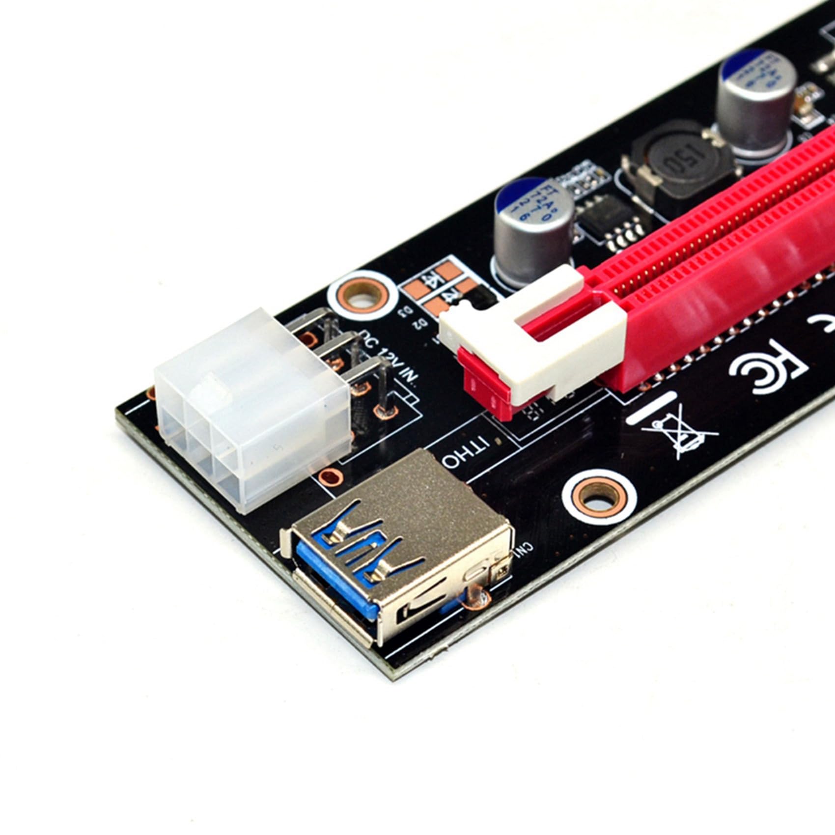 TsoLay 20X PCIe to PCI Express 16X Riser Card - External GPU Adapter for Laptop, BTC Miner & Crypto Mining Rig - MPCIe to PCI-E Slot Converter - Perfect for Gaming, Mining & Workstation Setups