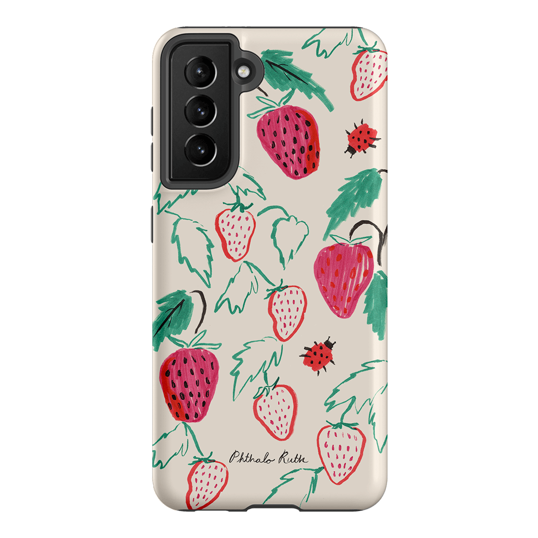 Cute Ladybug Print Shockproof Phone Case for iPhone & Samsung - Perfect for Kids, Teens & Nature Lovers (Outdoor Adventures, School, Daily Use)