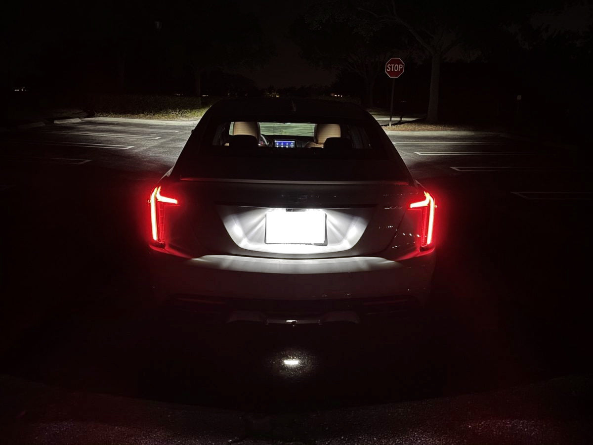 18 SMD White Full LED License Plate Light Kit for Cadillac 2017-2022 XT5, 2019-2020 CT6 - Bright Replacement Bulbs for Enhanced Night Visibility & Stylish Look