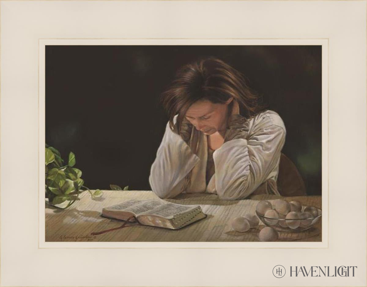 A Mother's Vigil: I Would Gather Thee - Modern Christian Home Decor for Comfort & Inspiration | Perfect for Living Room, Bedroom & Prayer Spaces