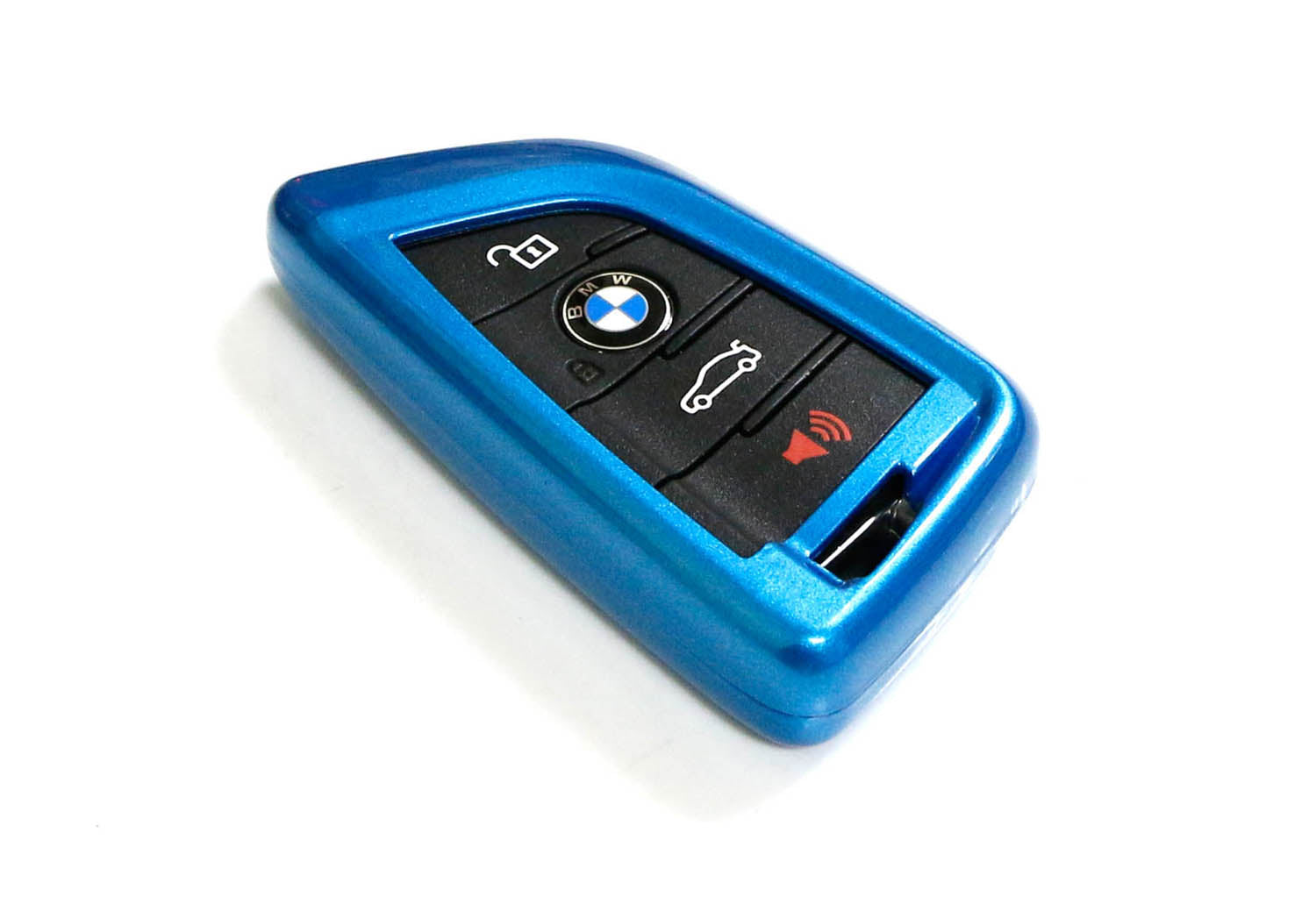 Premium Glossy Blue Smart Key Fob Cover for BMW X1 X4 X5 X6 5 Series 7 Series - Exact Fit Replacement Case with Scratch Protection (Perfect for Daily Use, Gifting & Car Enthusiasts)