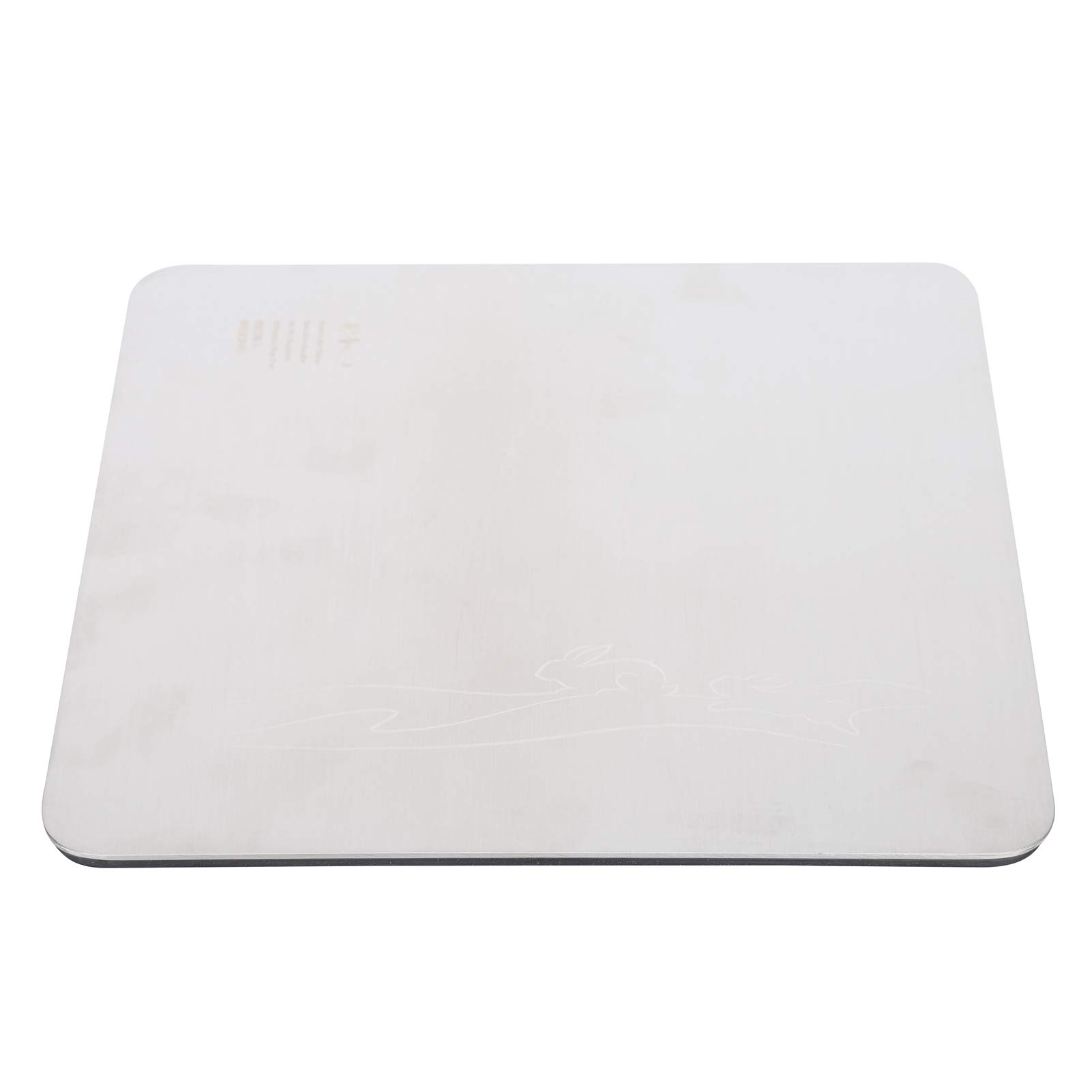 Premium 304 Stainless Steel Sushi Plate with Silicone Base - Large Square Thickened Sushi Serving Dish for Japanese Cuisine, Kitchen Utensil & Party Appetizer Platter