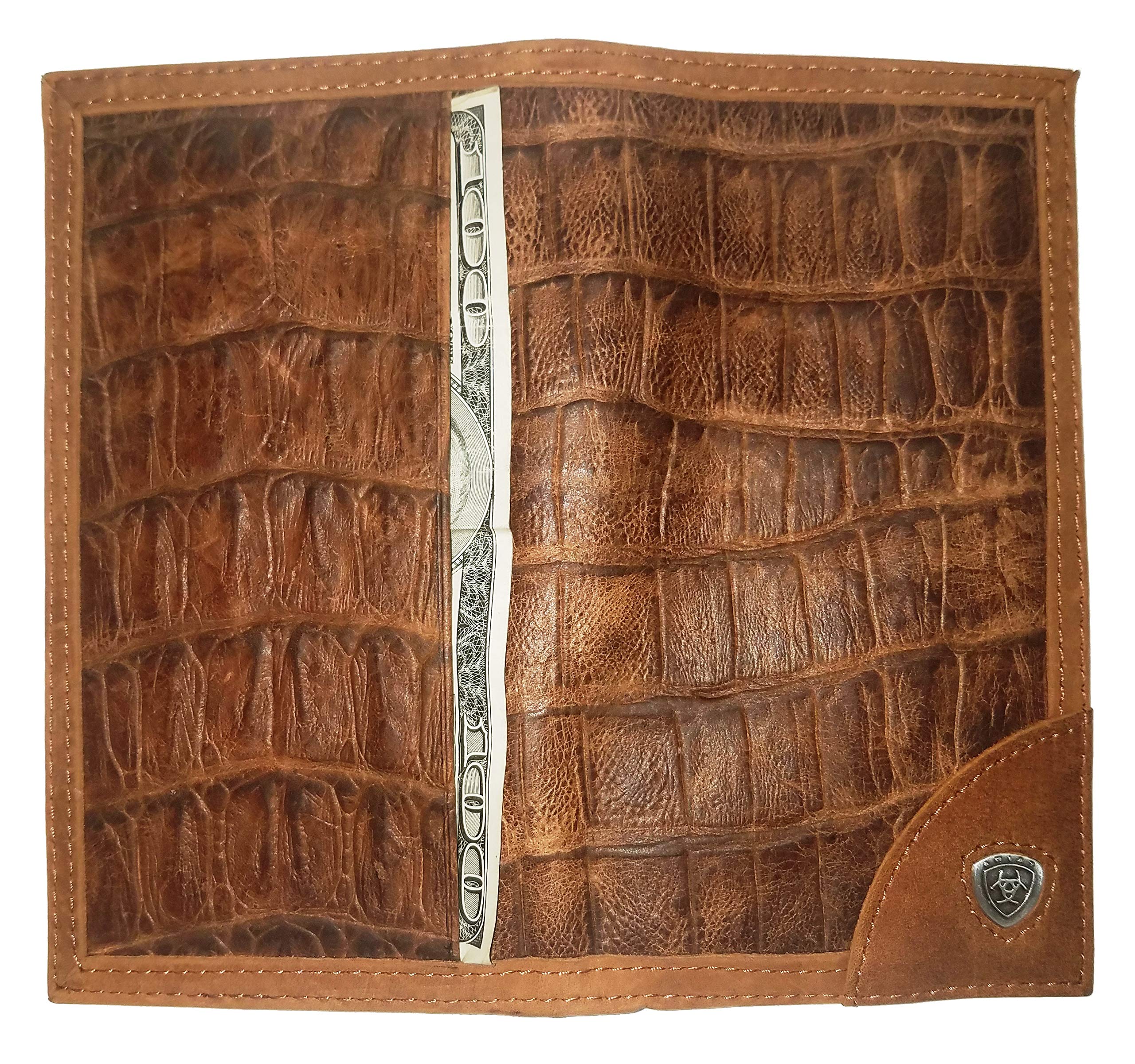 Custom Proud Mason Alligator Print Leather Wallet for Men - Stylish Bifold RFID Blocking Wallet for Everyday Use & Travel