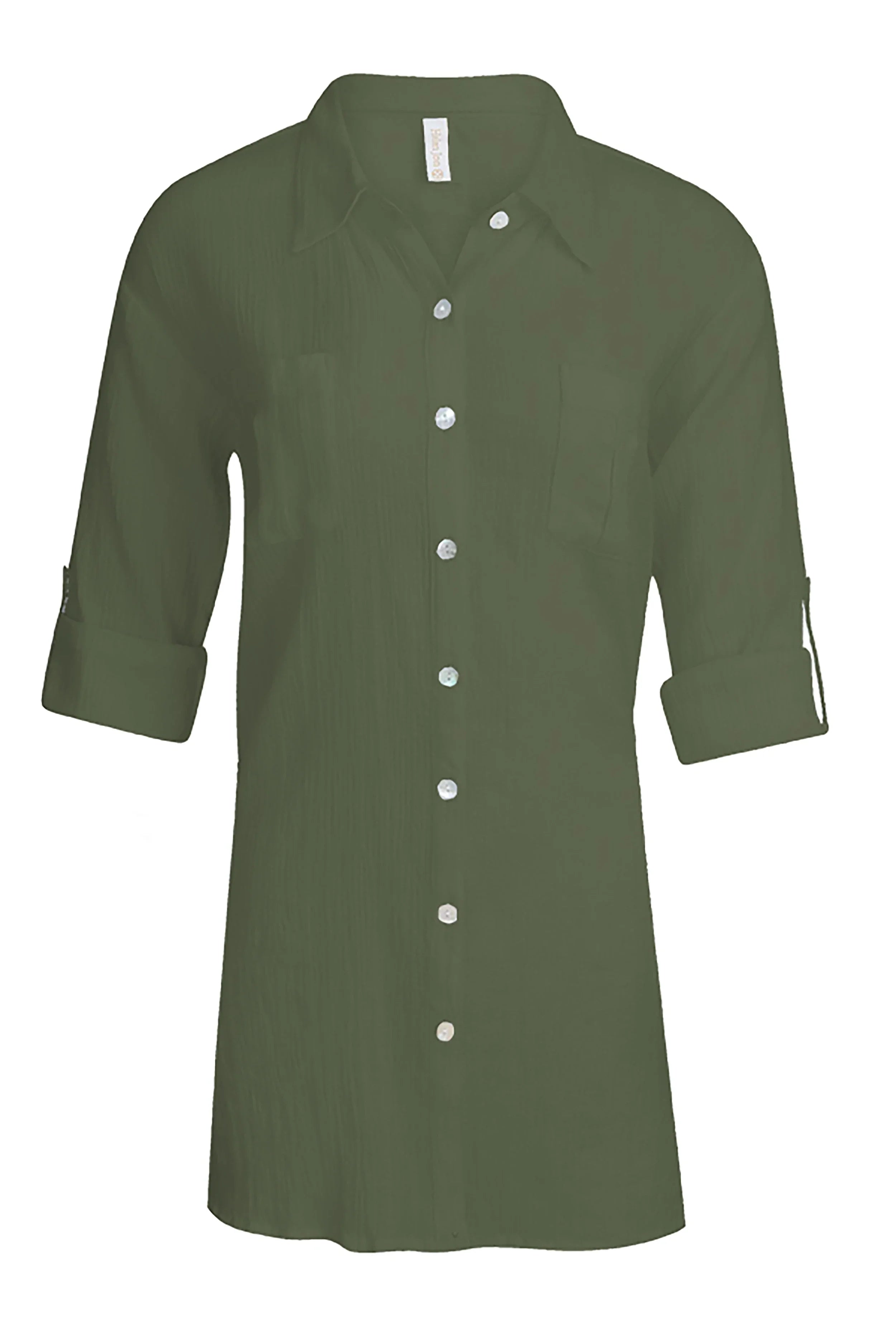 Relaxed Fit Casual Shirt Dress for Women - Comfortable & Stylish Long Sleeve Button Down Tunic - Perfect for Work, Travel, and Everyday Wear