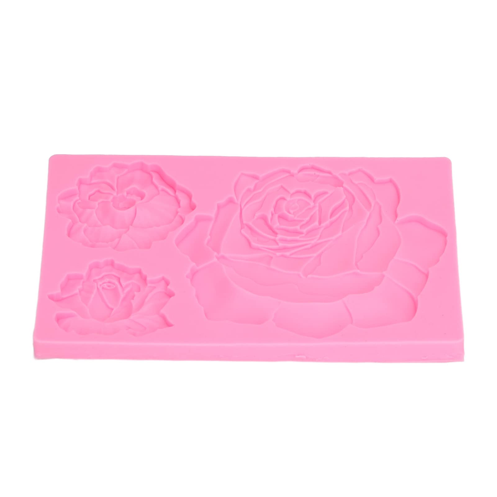 FIYO Silicone Mold Making Kit for Resin, Chocolate, Soap - DIY Home & Kitchen Craft Supplies - Flower Silicone Molds (Pink, 1-Pack) - Perfect for Cake Decorating, Candle Making & DIY Gifts