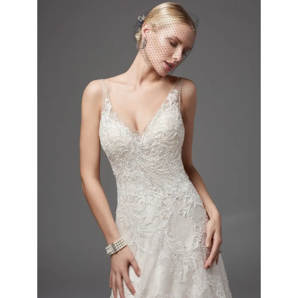 Sottero & Midgley Cecilia Wedding Dress Sample Sale - Designer Bridal Gown for Discounted Price | Perfect for Brides, Bridal Shows, and Wedding Dress Shopping