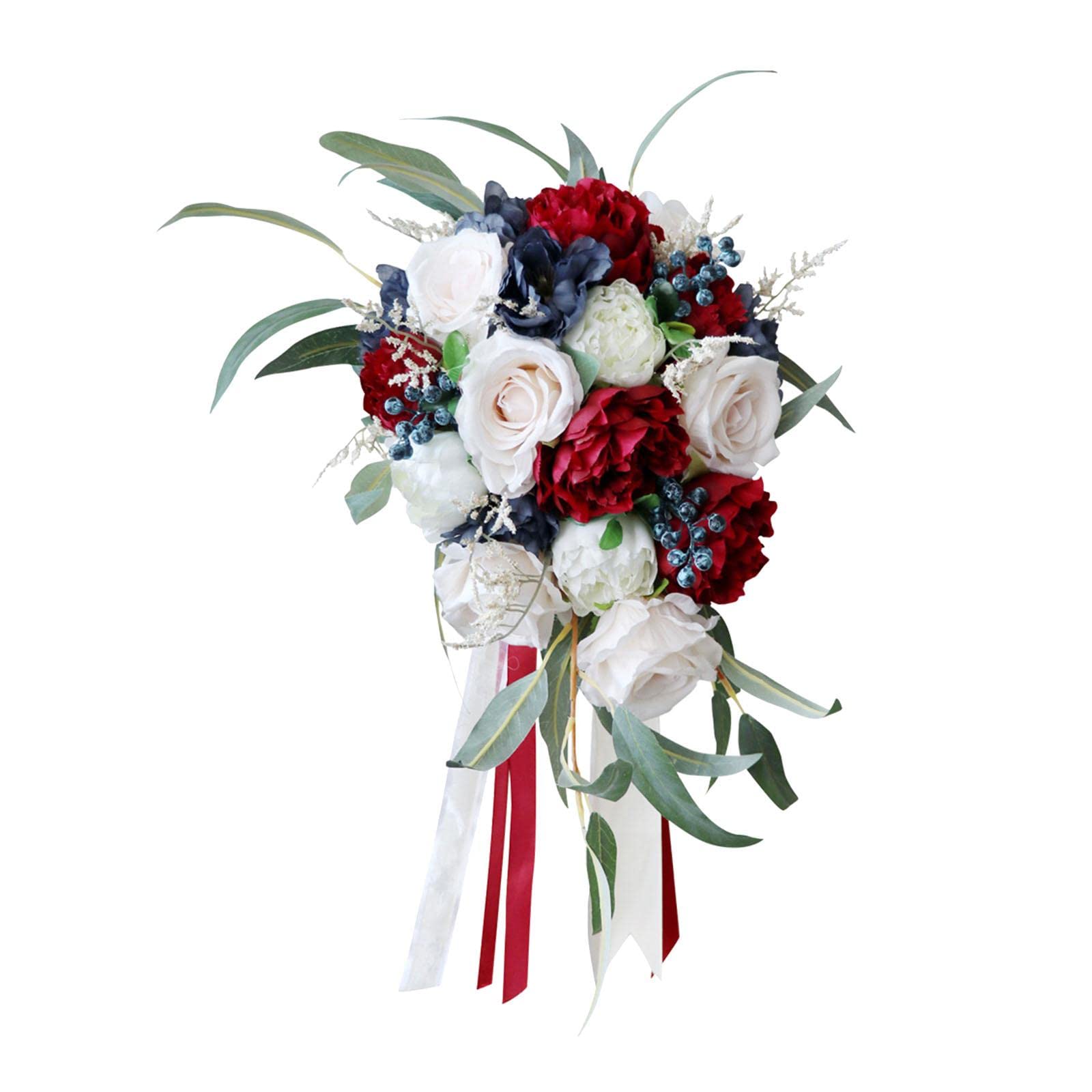 Elegant Wedding Bouquet Set - Bridal & Bridesmaid Floral Arrangement for Wedding, Party Decorations - Perfect for Ceremonies, Receptions & Photo Shoots