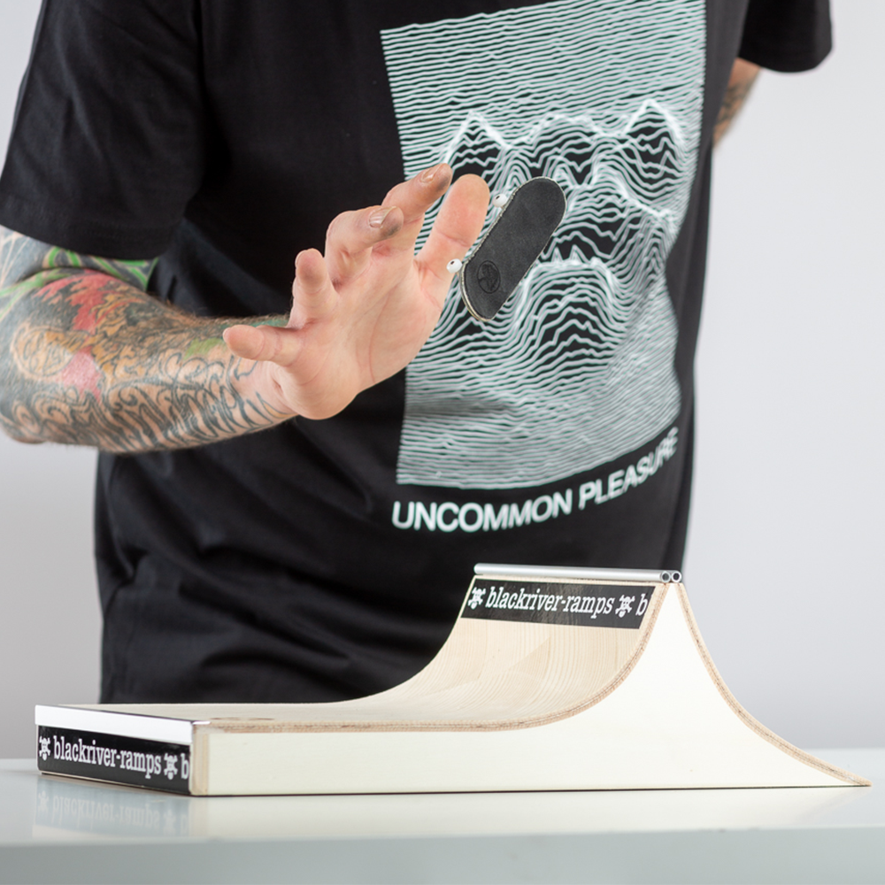 Blackriver Fingerboard Ramps - John Cowart Signature Ramp for Tech Decks & Finger Skateboarding | Perfect for Skating Tricks, Competitions & Indoor Play