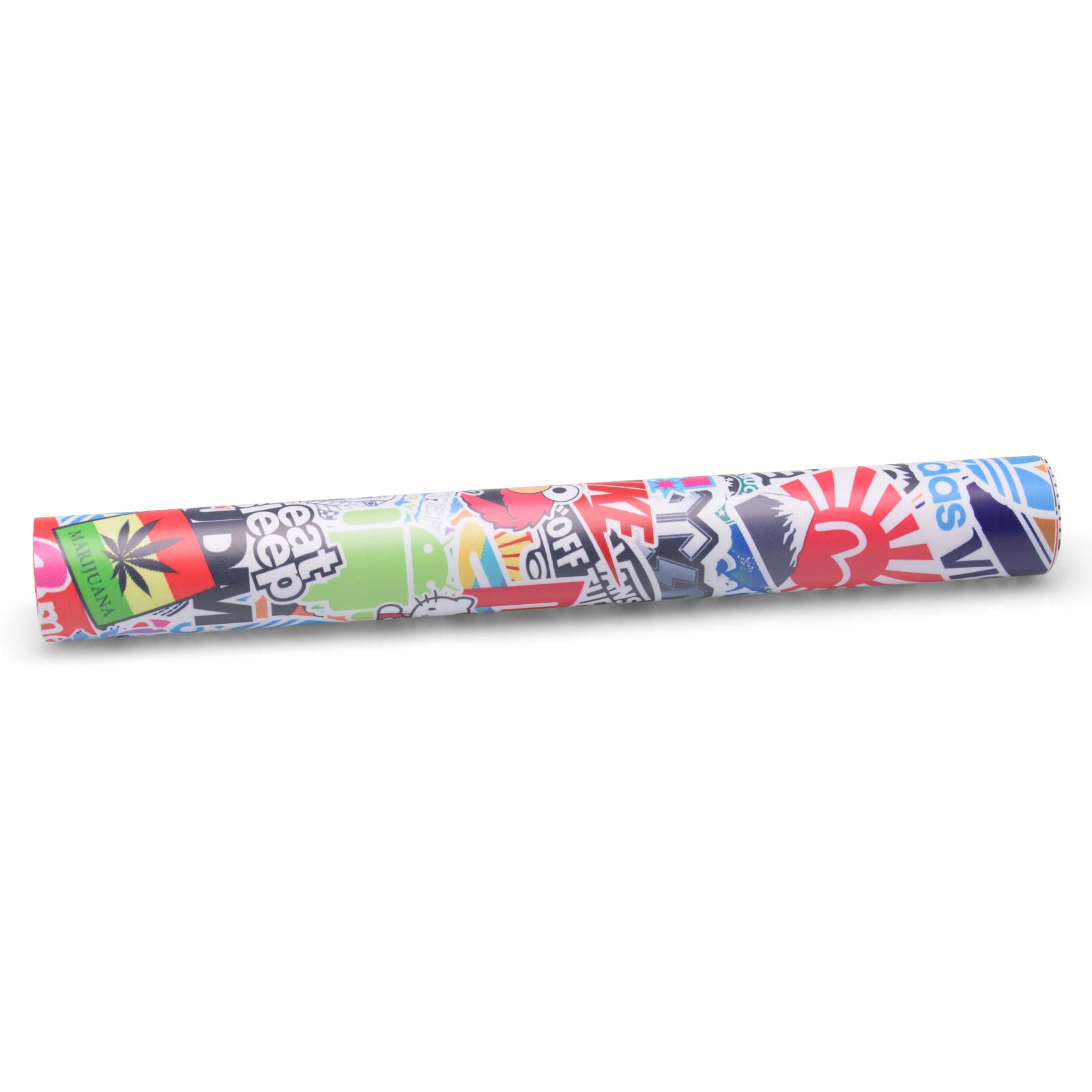 JDM Anime Graffiti Car Vinyl Wrap Sticker - 5FT x 35FT Decal Film for Auto, Laptop & DIY Projects - Free Tool Kit Included - Perfect for Customizing Vehicles, Electronics & Home Decor