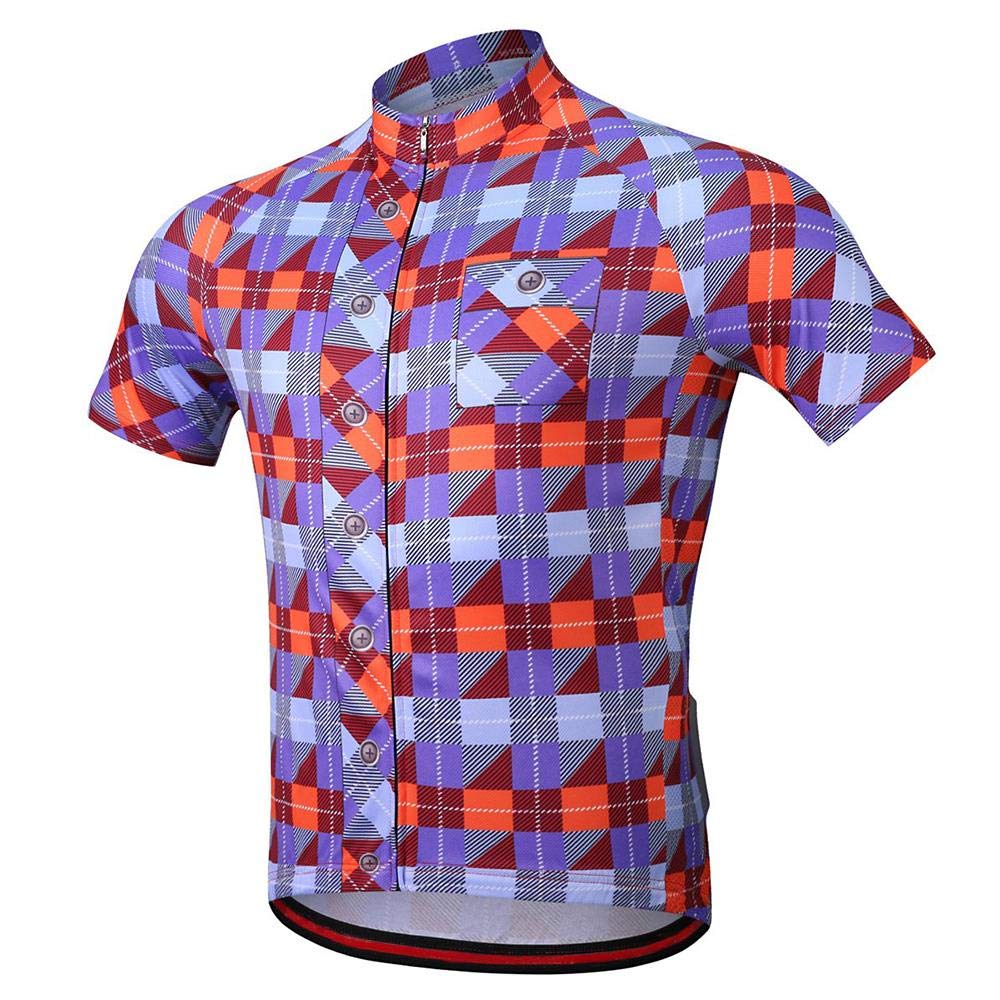 MOXILYN Men's Cycling Jersey Full Zip Mountain Bike Shirt - Breathable Quick Dry Performance Top for Road & Trail Riding - Perfect for Cycling, Commuting & Outdoor Sports