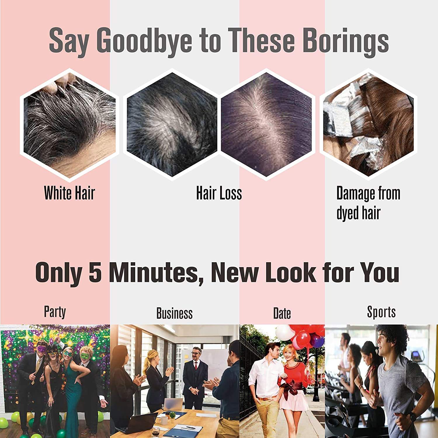 Verbier USA Base Men's Hair Topper - 8x6 Short Real Human Hair Wig in Black (Includes Free Hair Brush, Tape, Wig Clips & Comb) - Perfect for Thinning Hair & Bald Spot Coverage