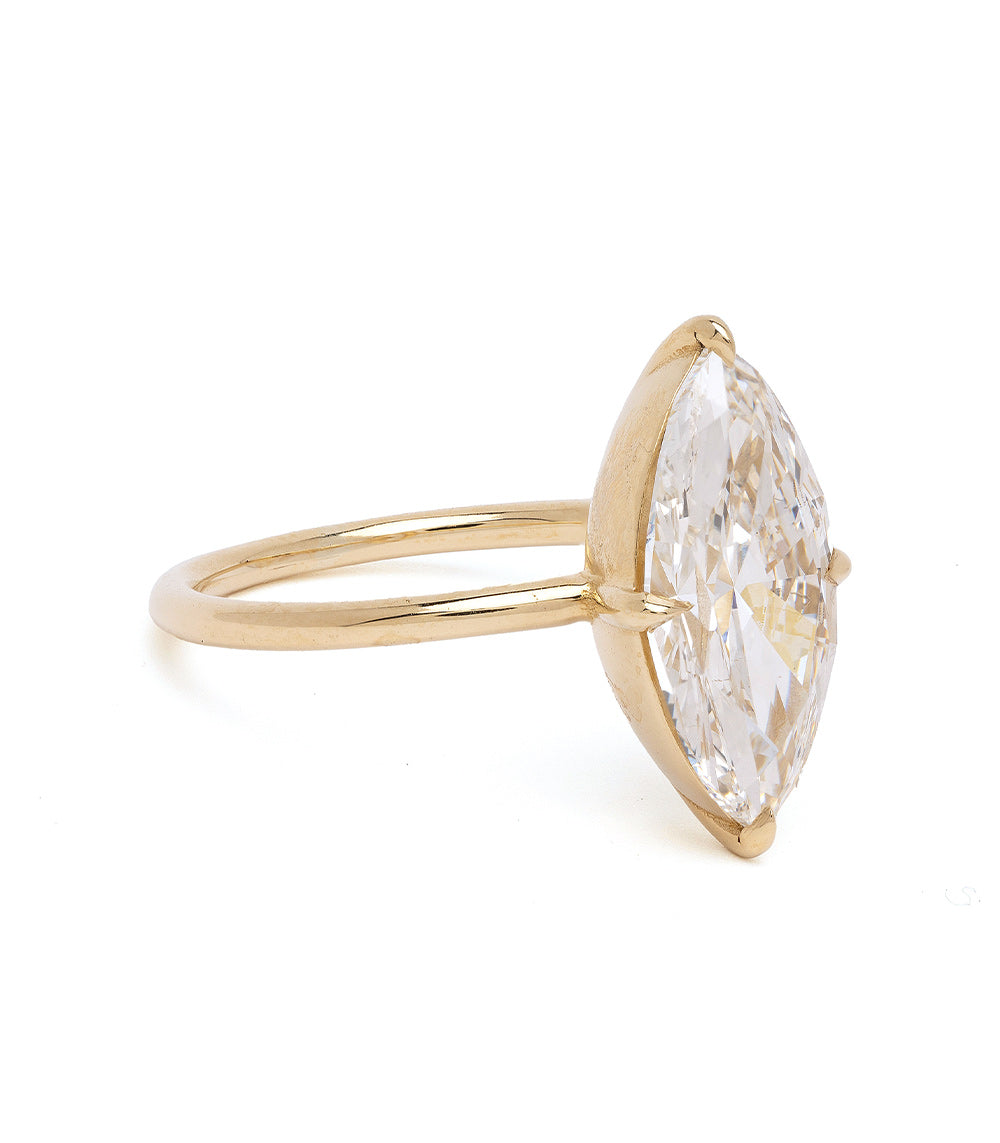 3 Carat Marquise Cut Diamond Engagement Ring for Women - Unique Vintage Style Wedding Band - Perfect for Proposals, Anniversaries & Special Occasions