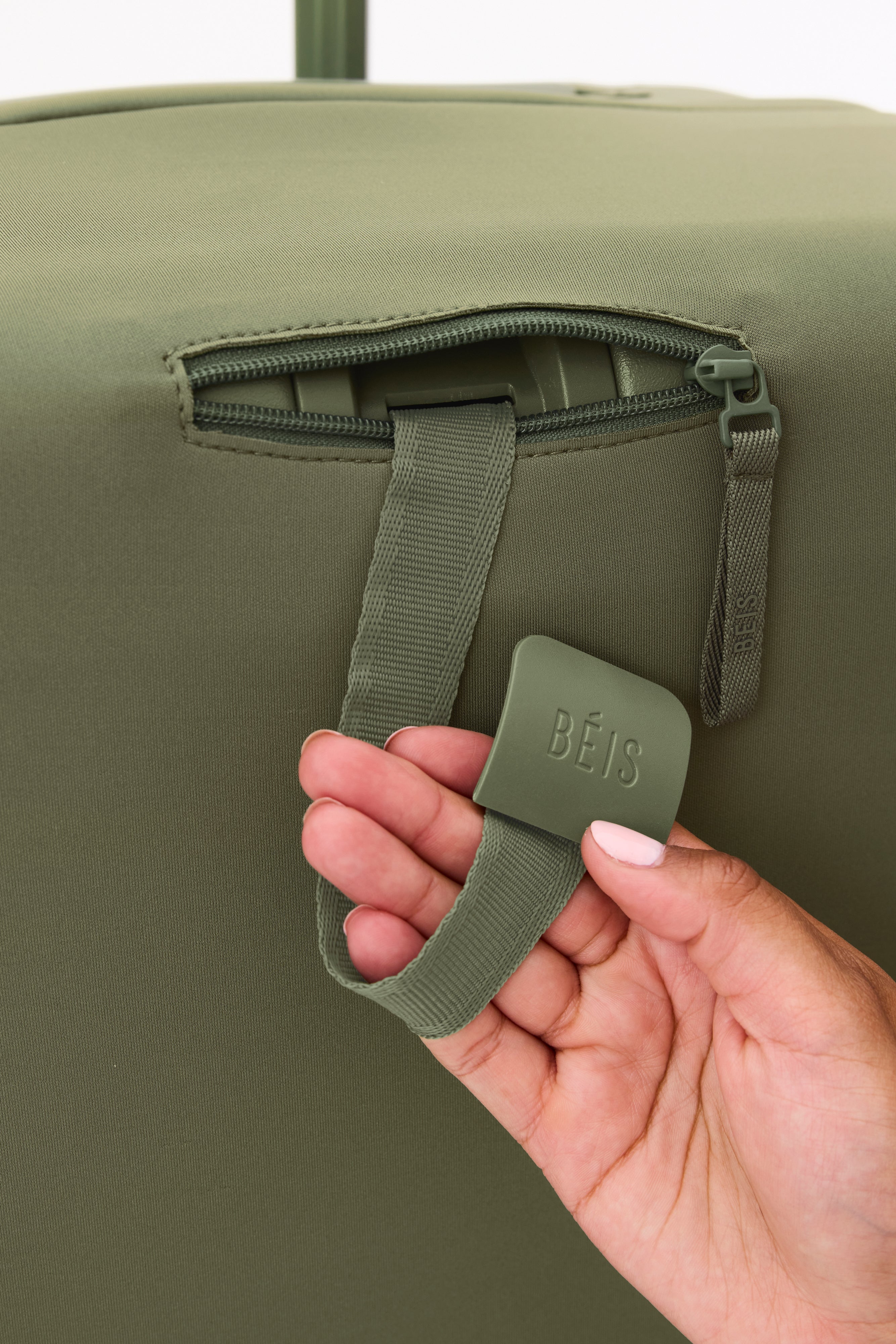 Olive Waterproof Carry On Luggage Cover - Durable Travel Protector for Suitcases | Perfect for Airplane, Train & Bus Travel