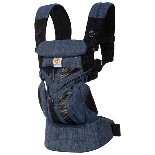 Omni 360 Cool Air Mesh 4-Position Baby Carrier - Lightweight & Breathable Infant Carrier for Hands-Free Parenting - Perfect for Hiking, Shopping & Travel (Indigo)