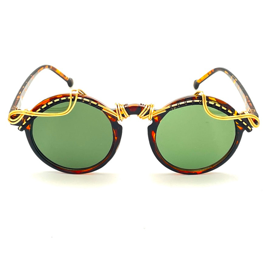Premium Comfort Tortoise Green Reading Glasses - Lightweight & Stylish for Reading, Working, and Daily Use
