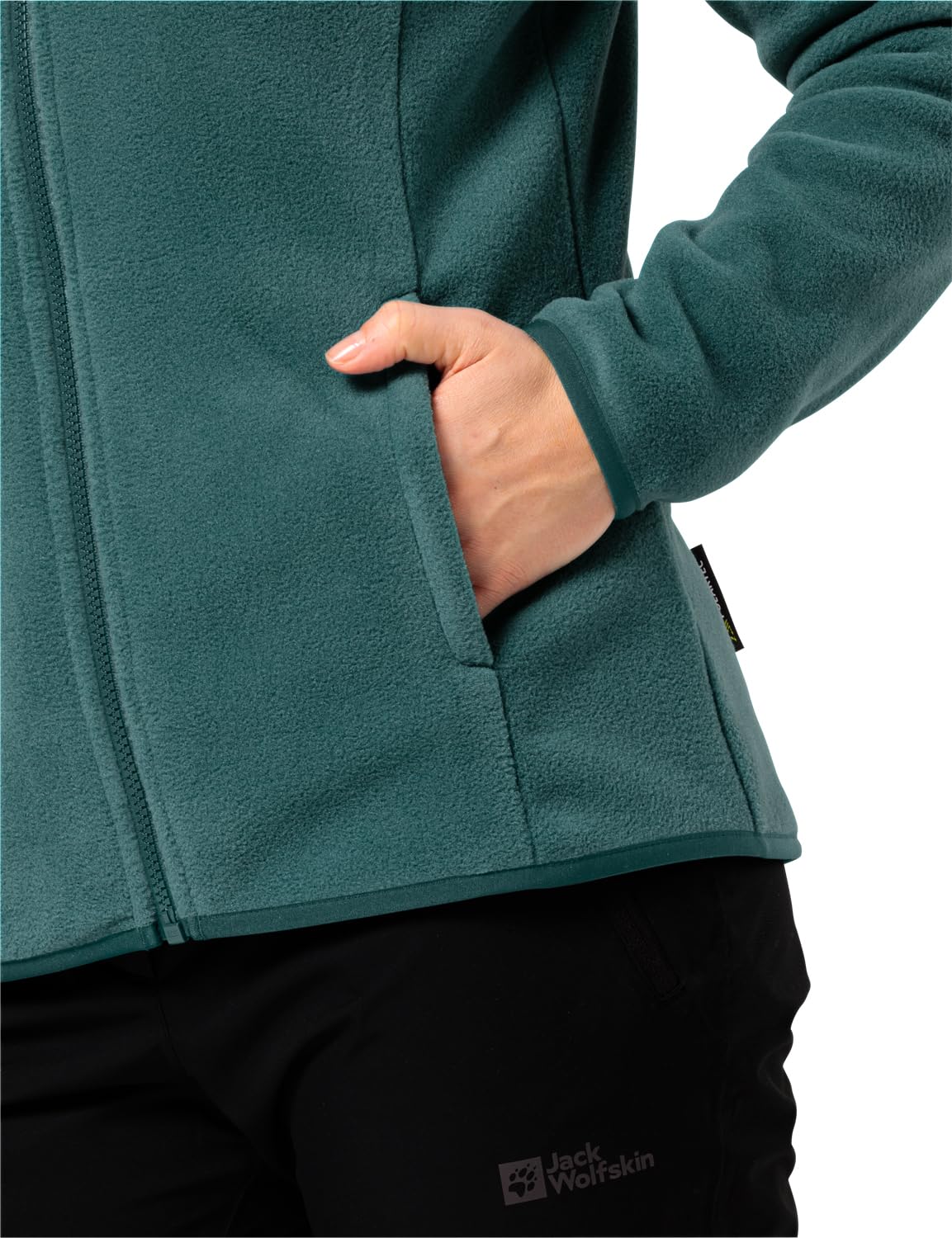 Jack Wolfskin Moonrise Women's Fleece Jacket - Lightweight Warm Winter Pullover for Hiking, Camping & Outdoor Activities