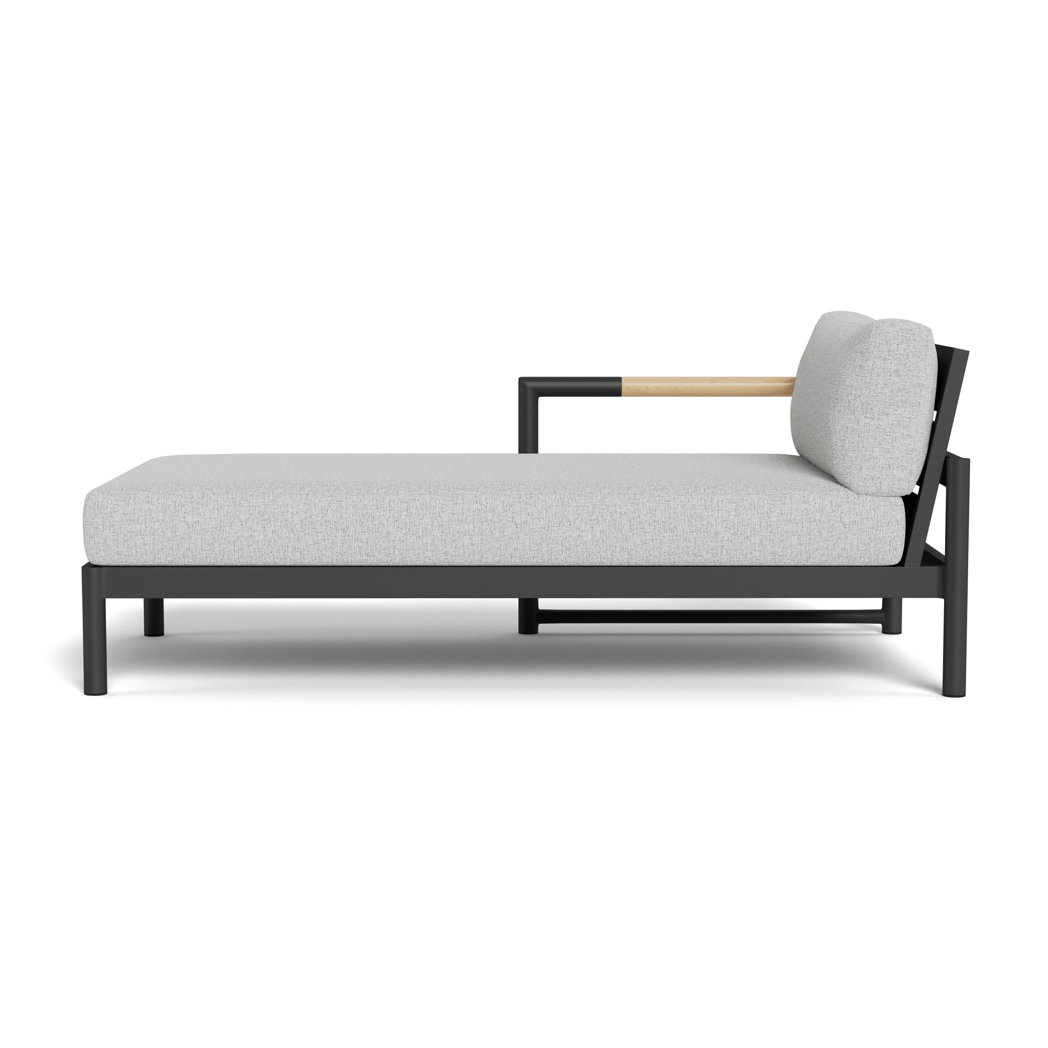 Breeze XL Aluminum Chaise Lounge Chair Left - Lightweight & Durable Outdoor Patio Furniture for Poolside, Beach, or Backyard Relaxation