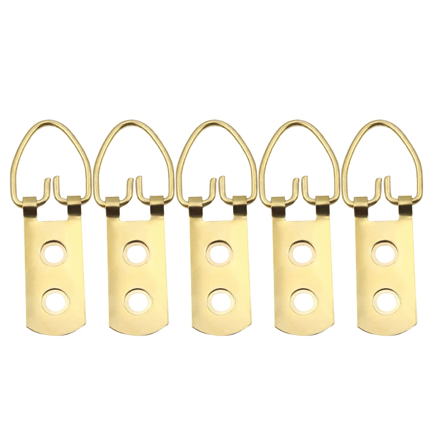 Gold Tone Ring Picture Frame Buckle Kit - 10PCS for Photo Hanging & Home Decor