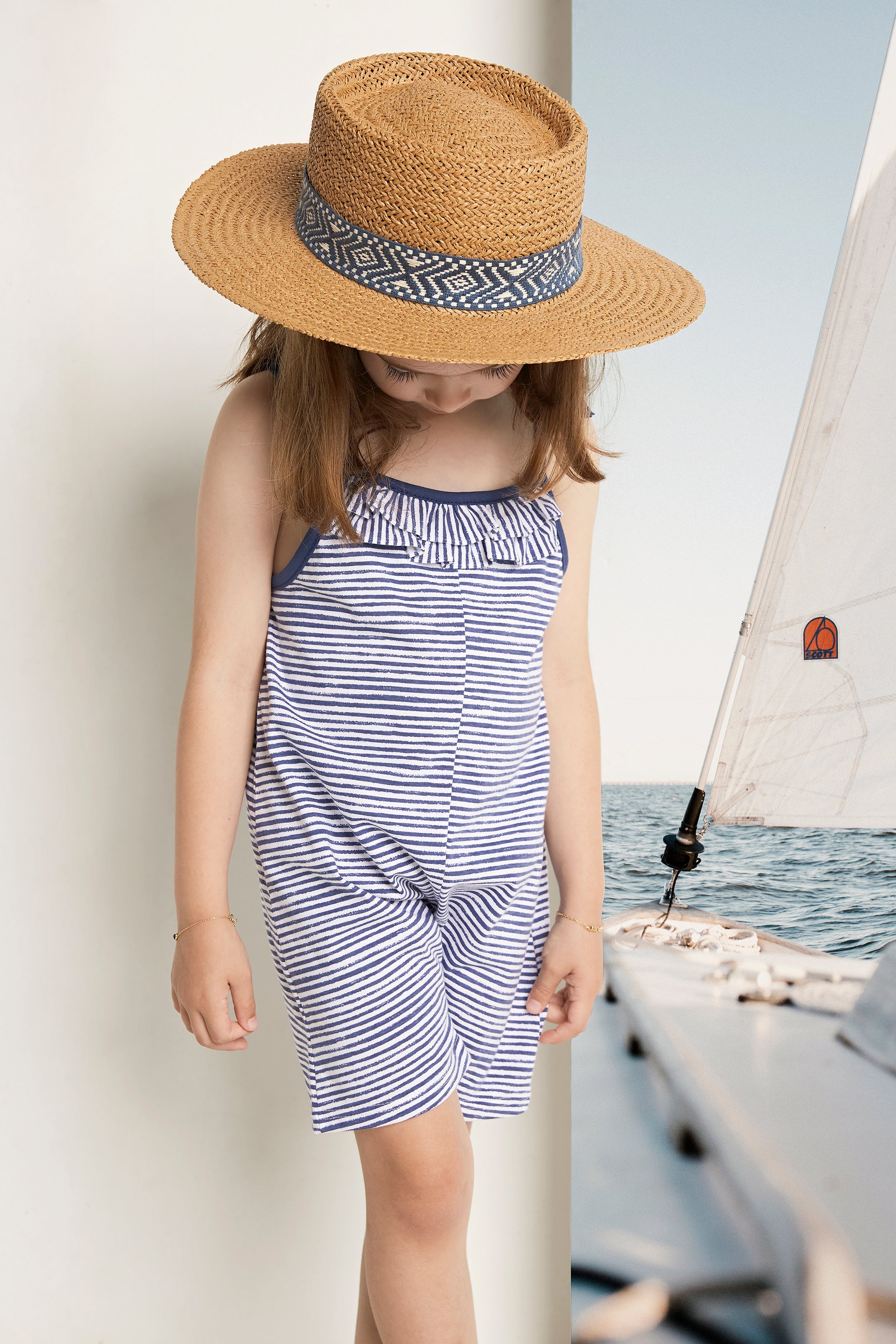 Stylish Hazel Striped Playsuit for Women - Trendy Jumpsuit for Casual Outings, Summer Vacations & Beach Getaways