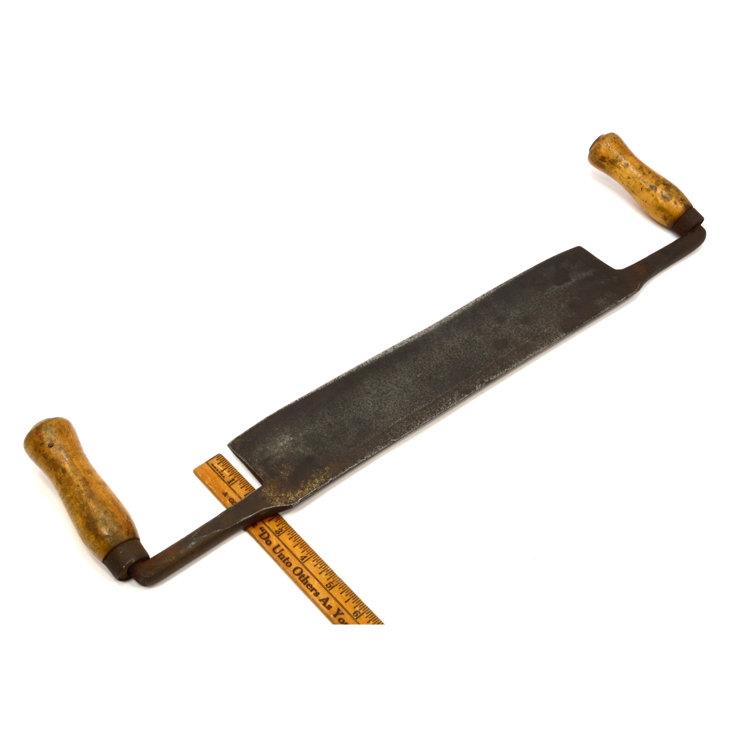 MAST BUILDER'S DRAW KNIFE - High Quality Woodworking Tool for Shaping & Carving Wood - Perfect for Boat Building, Timber Framing & DIY Wood Projects
