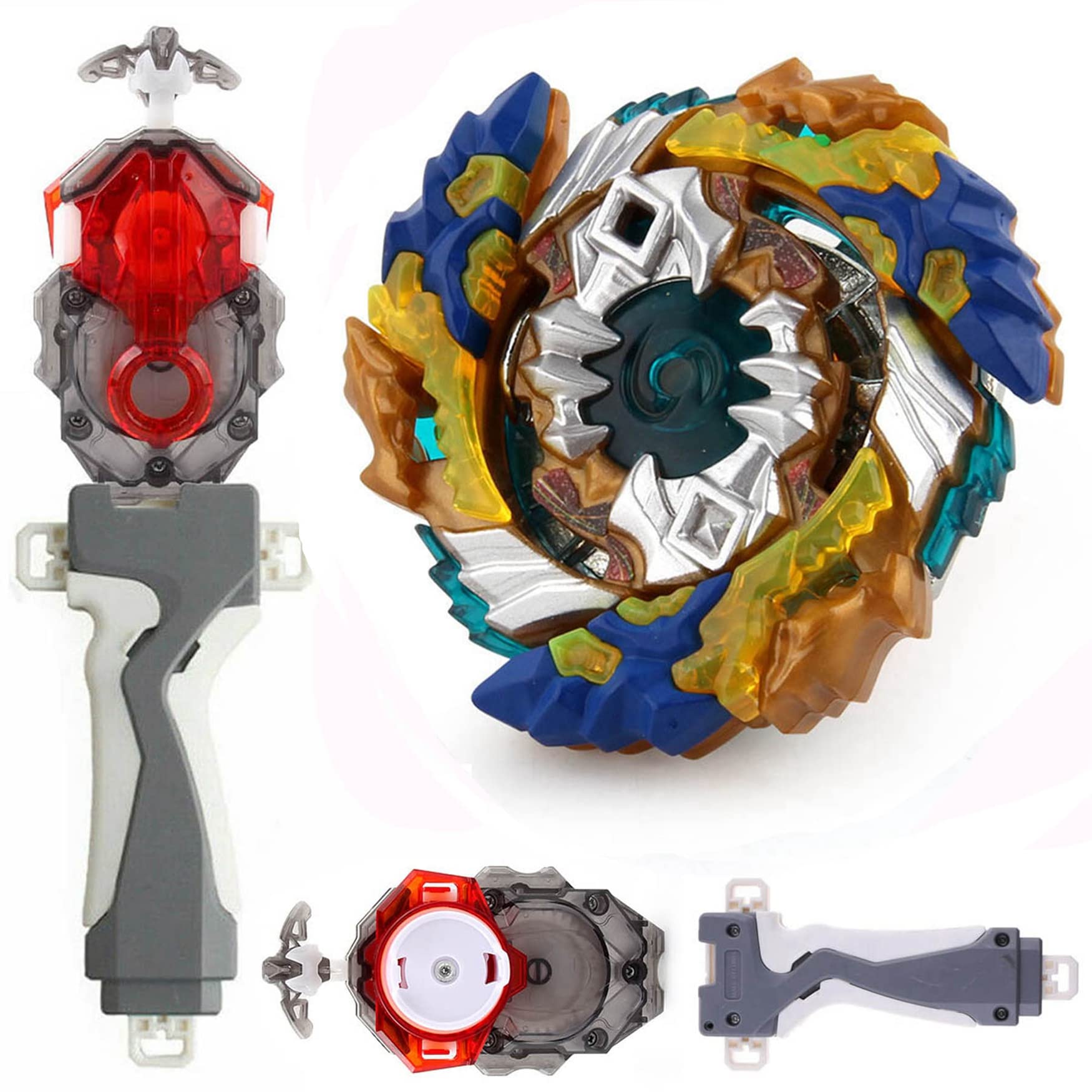 Beyblade Burst Cho-Z Geist Fafnir B-122 Starter Booster Set with B-184 Custom String Launcher (Left/Right Spin) & Grip - High-Performance Spinning Top Battle Toys for Kids & Collectors | Perfect for Competitive Play & Tournaments