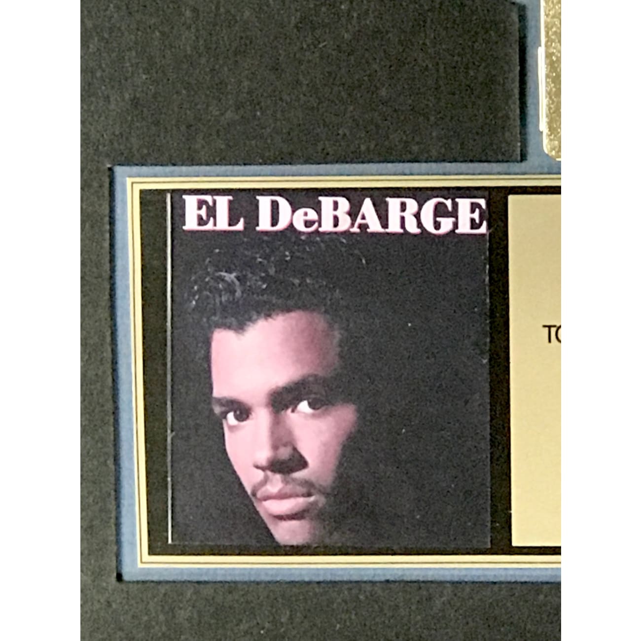 El DeBarge Debut Album RIAA Certified Gold Award - Perfect for Music Collectors & 80s R&B Fans