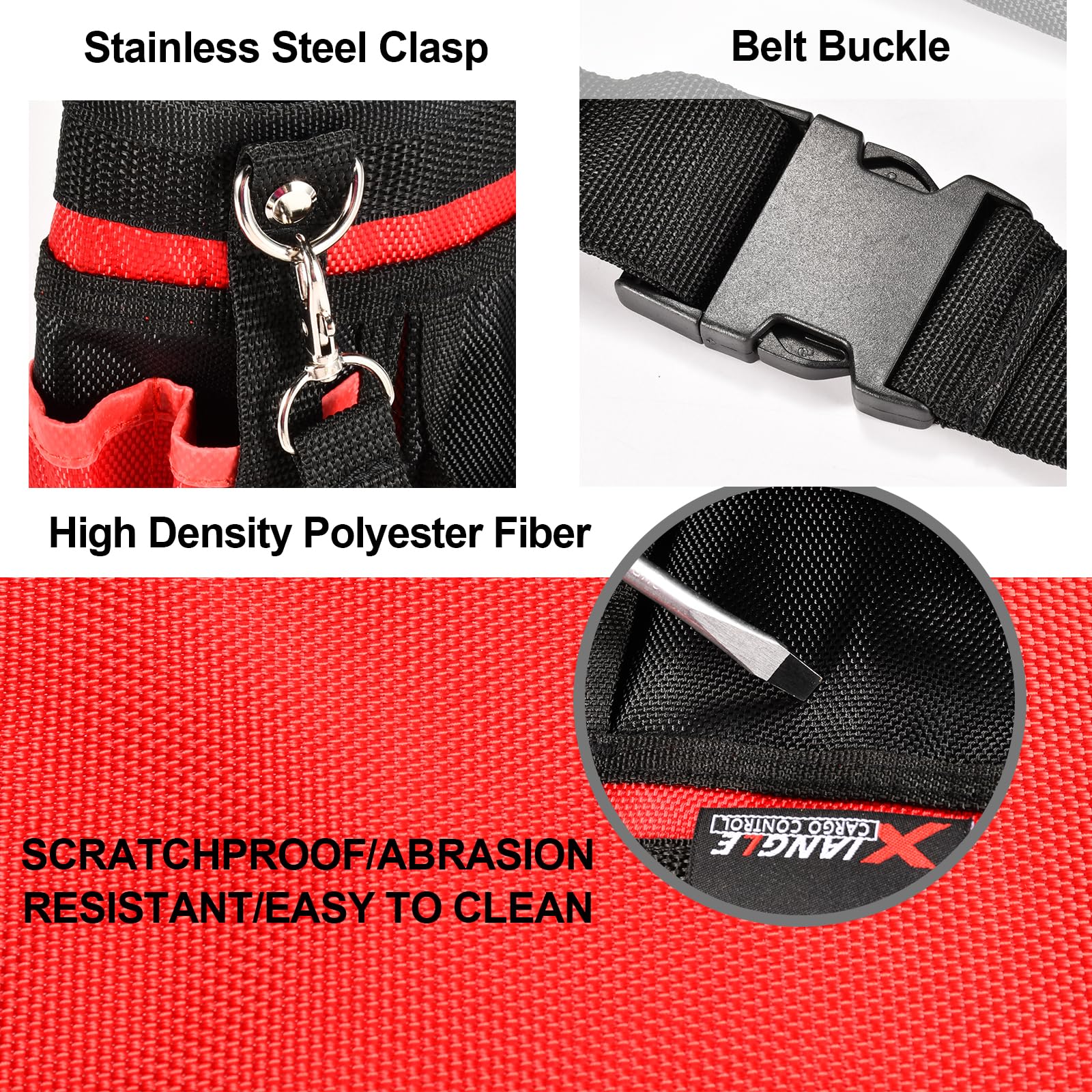 Durable 6-Pocket Tool Belt for Men & Women - Lightweight Construction Apron with Hammer Loop - Perfect for Carpenters, Electricians, Plumbers & Gardeners - Ideal for DIY Projects, Home Repairs & Professional Worksites