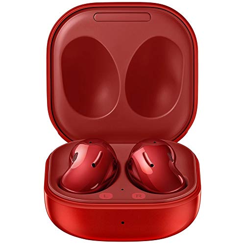 SAMSUNG Galaxy Buds Live SM-R180 Wireless Bluetooth Earbuds with Active Noise Cancelling (ANC) - Renewed Like New Mystic Red Limited Edition - Compatible with iOS & Android - Perfect for Workouts, Commuting & Travel