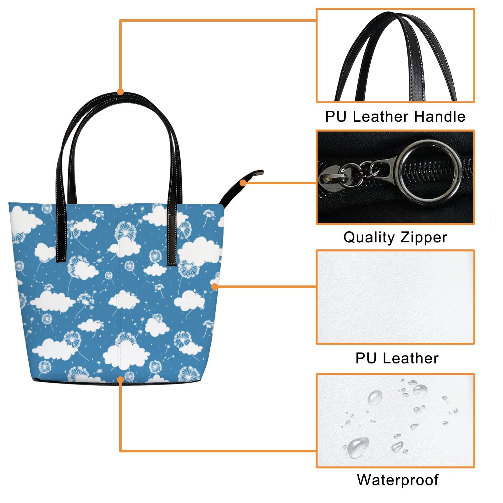 Premium Leather Tote Bag for Women - Stylish Crossbody Handbag with Adjustable Strap - Perfect for Work, Travel & Everyday Use