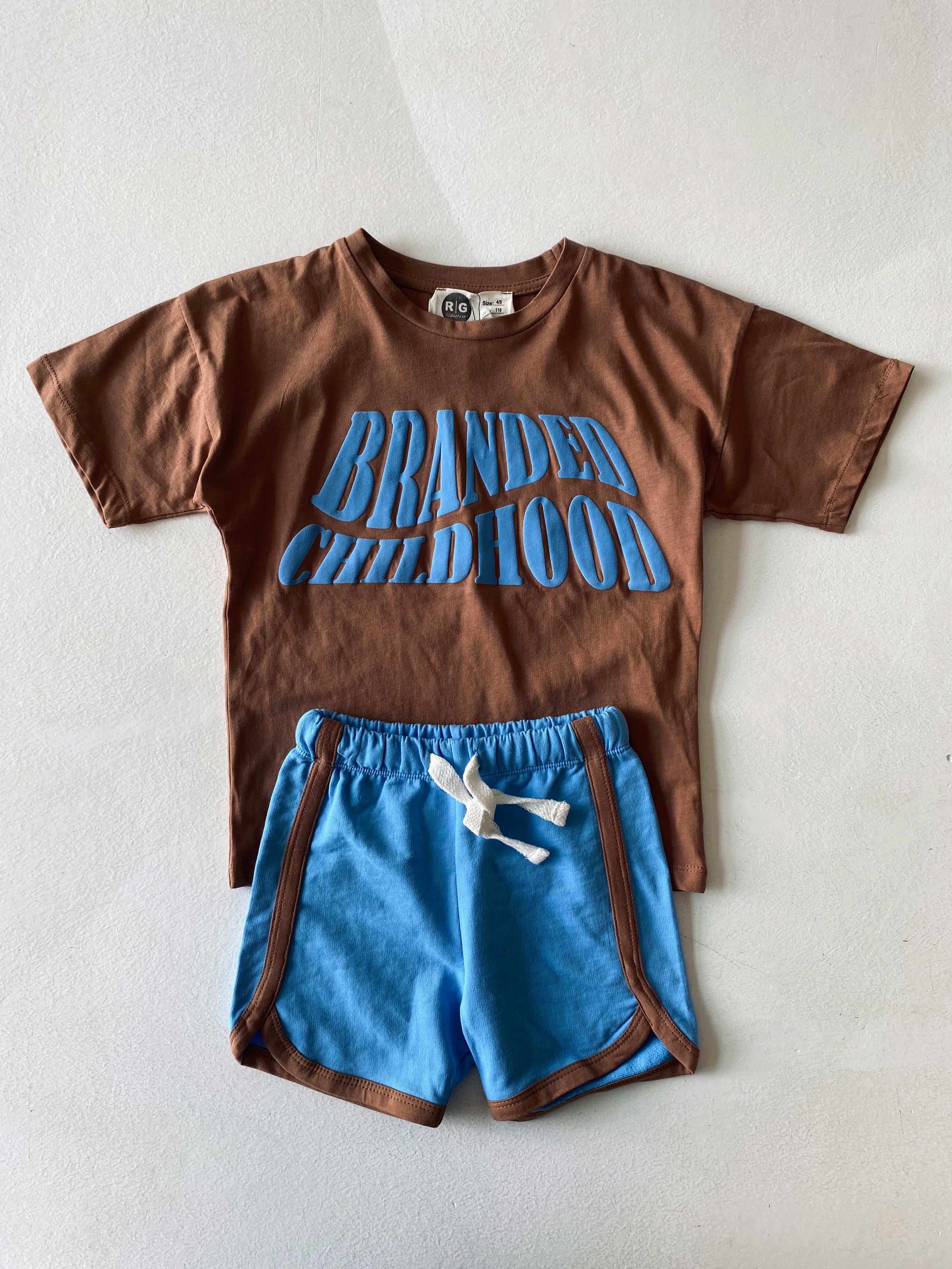 Kids Printed T-Shirt and Shorts Set - Cute Matching Outfits for Boys & Girls - Perfect for Playdates, School, and Summer Activities