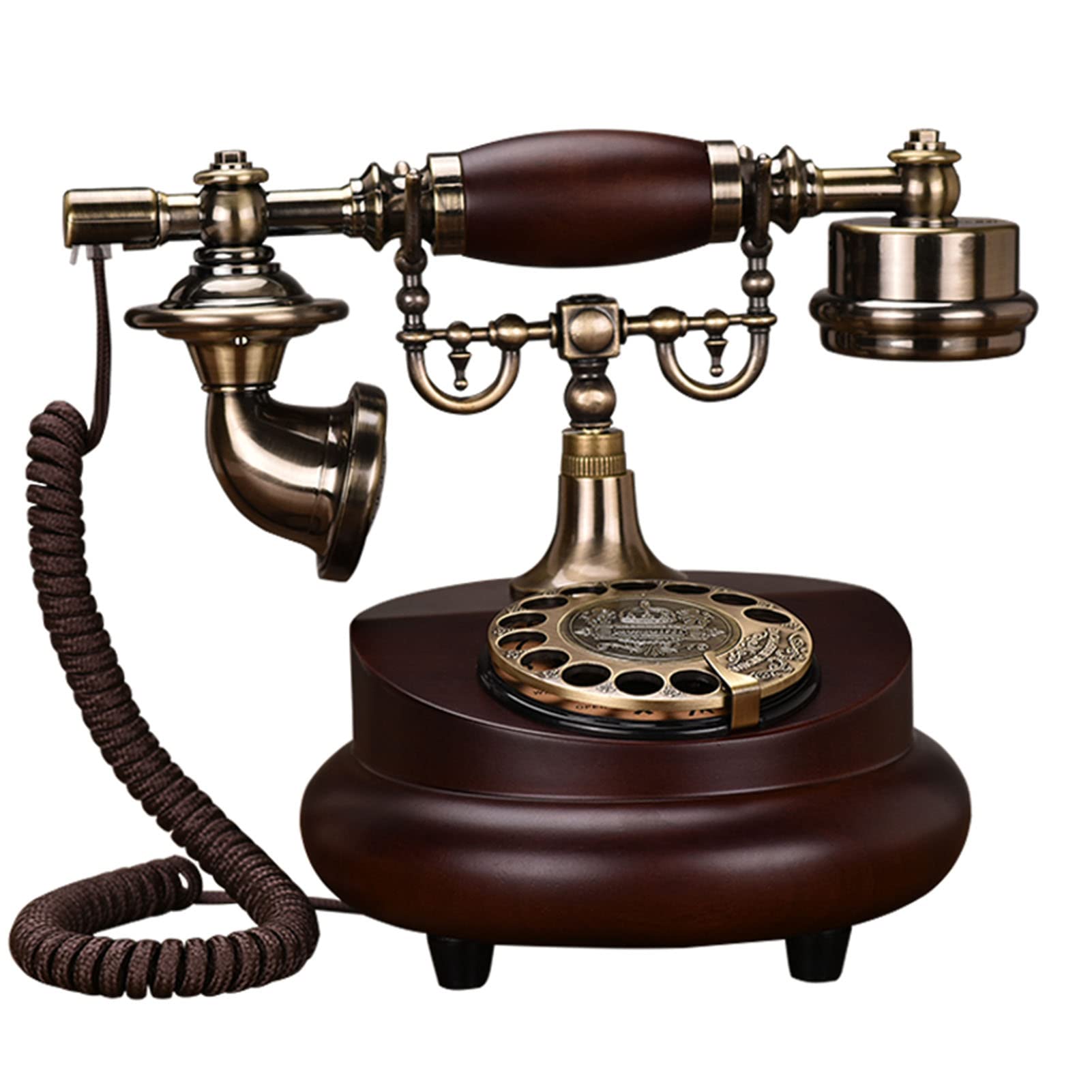 Vintage Rotary Antique Phone - Retro Corded Landline Telephone with European Style Design for Home, Office & Hotel Decor - Perfect for Vintage Themed Rooms, Classic Décor & Nostalgic Gifts