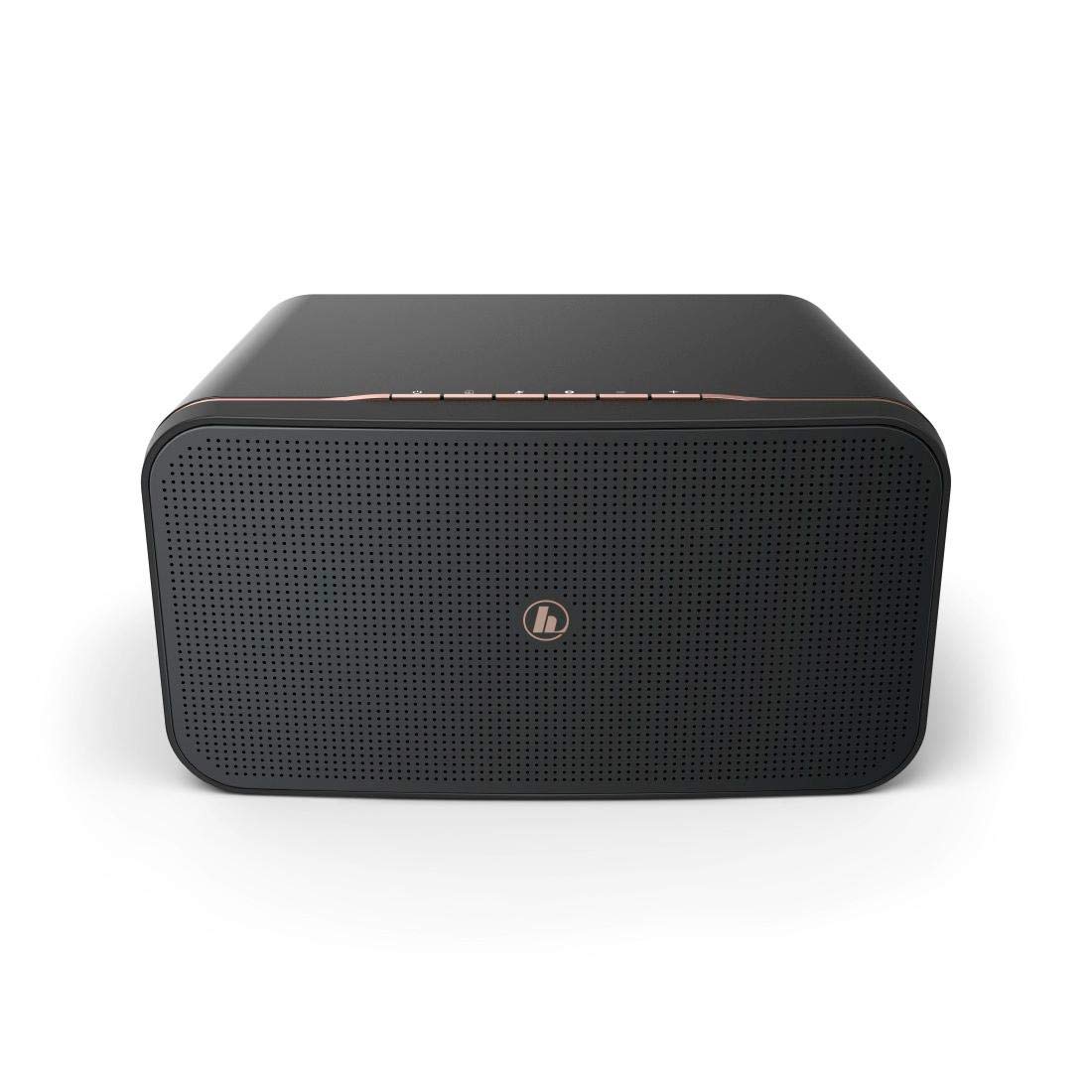 Hama SIRIUM2000AMBT Smart Speaker with Alexa, Multiroom & Bluetooth - Wireless Home Assistant for Music Streaming, Voice Control & Smart Home (UK Plug, Black) - Perfect for Living Rooms, Bedrooms & Kitchens