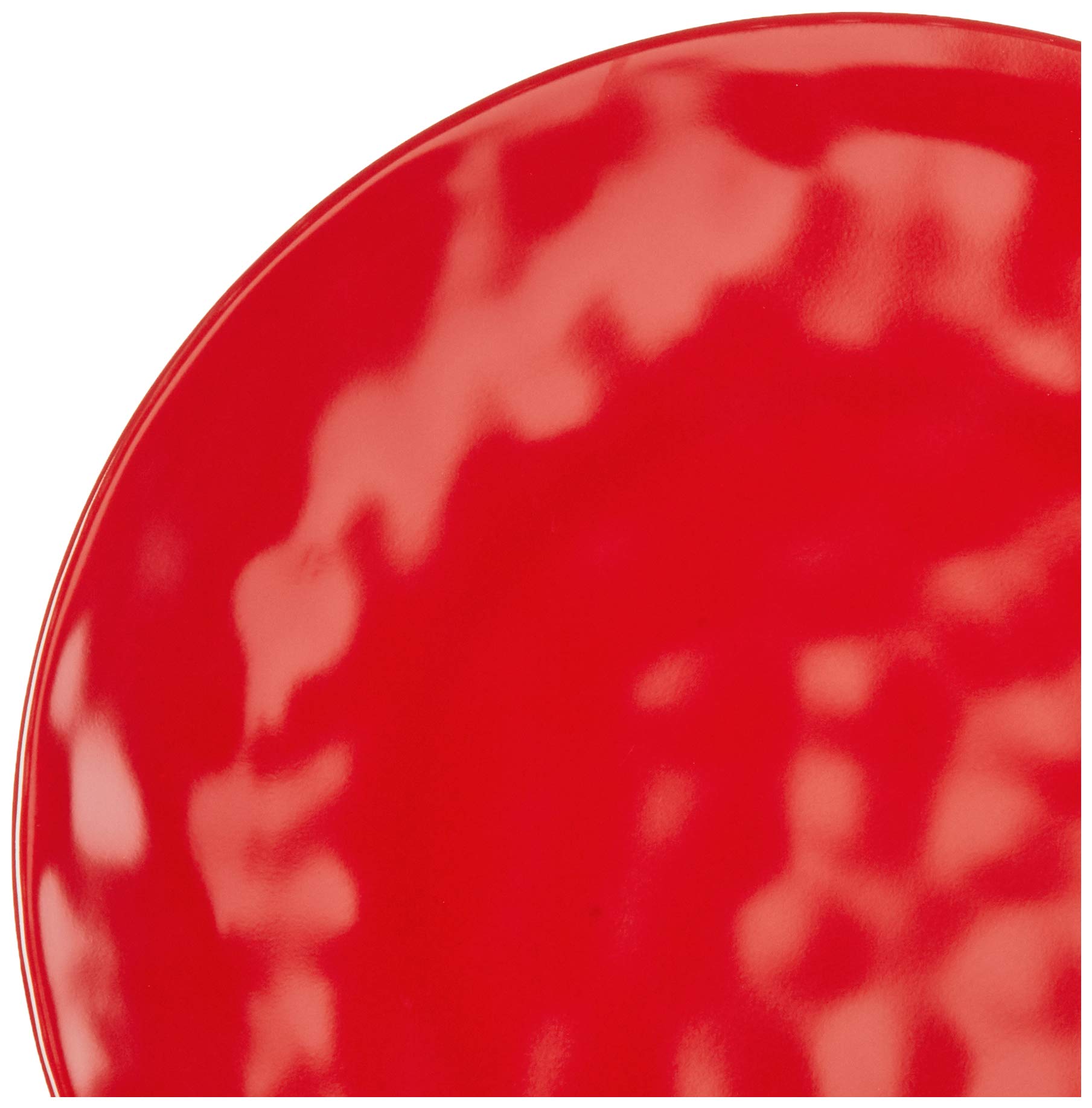 Certified International 89212RM 12-Piece Melamine Dinnerware Set - Service for 4, Durable Red Plates & Bowls - Perfect for Outdoor Dining, Picnics, and Everyday Use